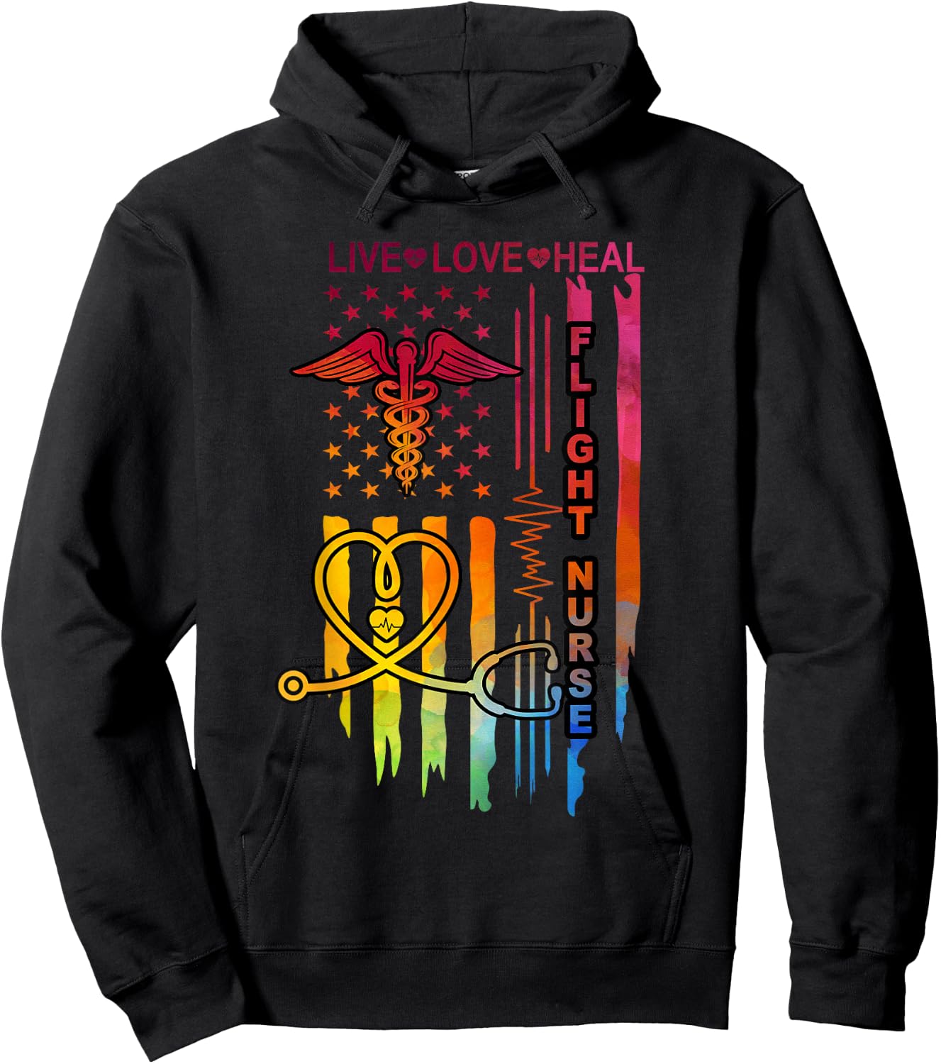 Flight Nurse Hoodie - Hoodie | Black