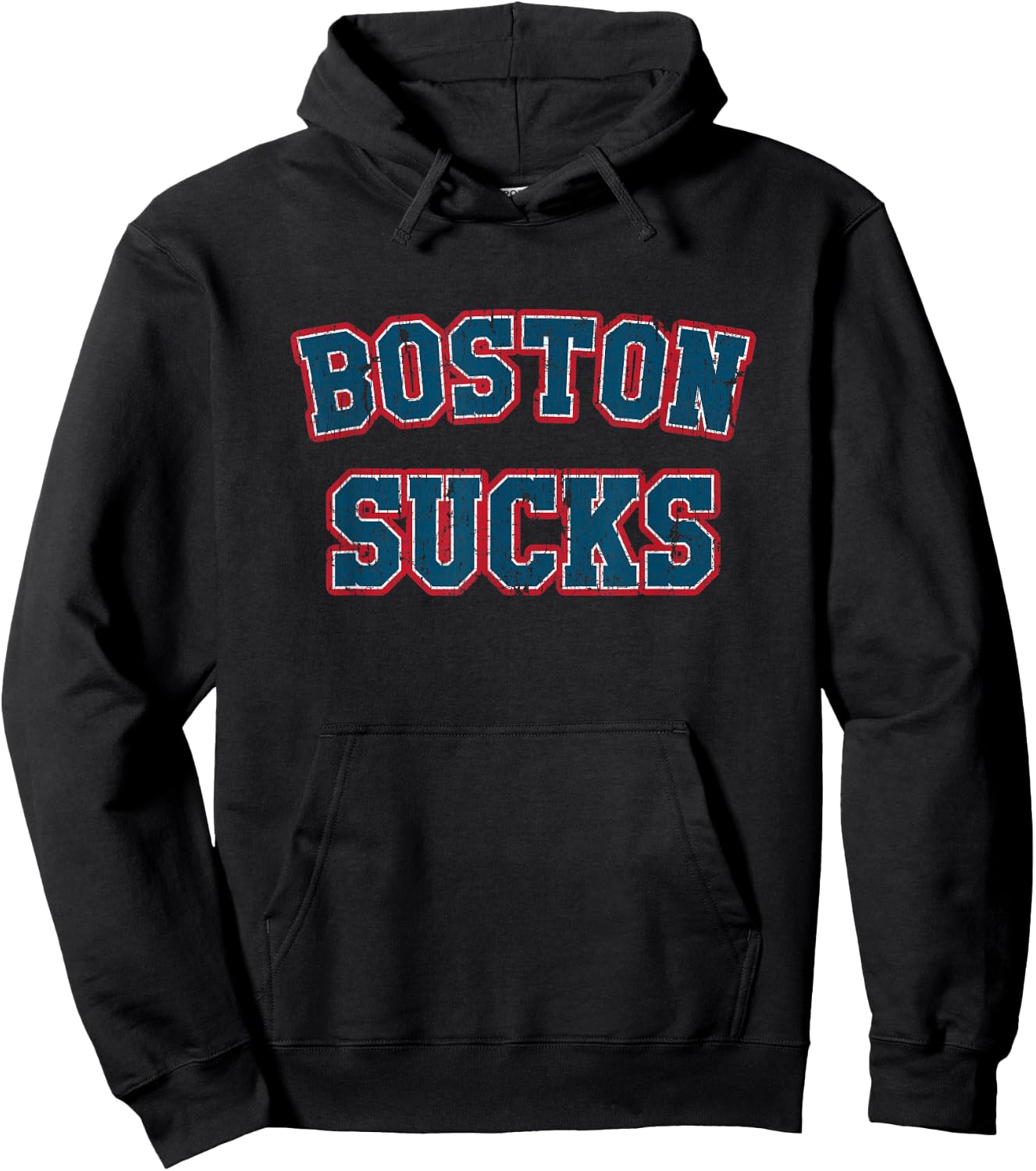 Boston Sucks Vintage Retro Gag Gift Funny Graphic Hoodie - Hoodie | Black