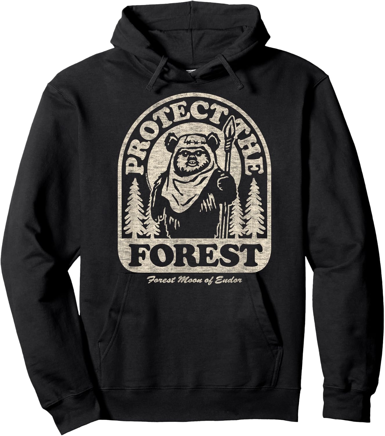 Star Wars - Ewok Protect The Forest Hoodie - Hoodie | Black