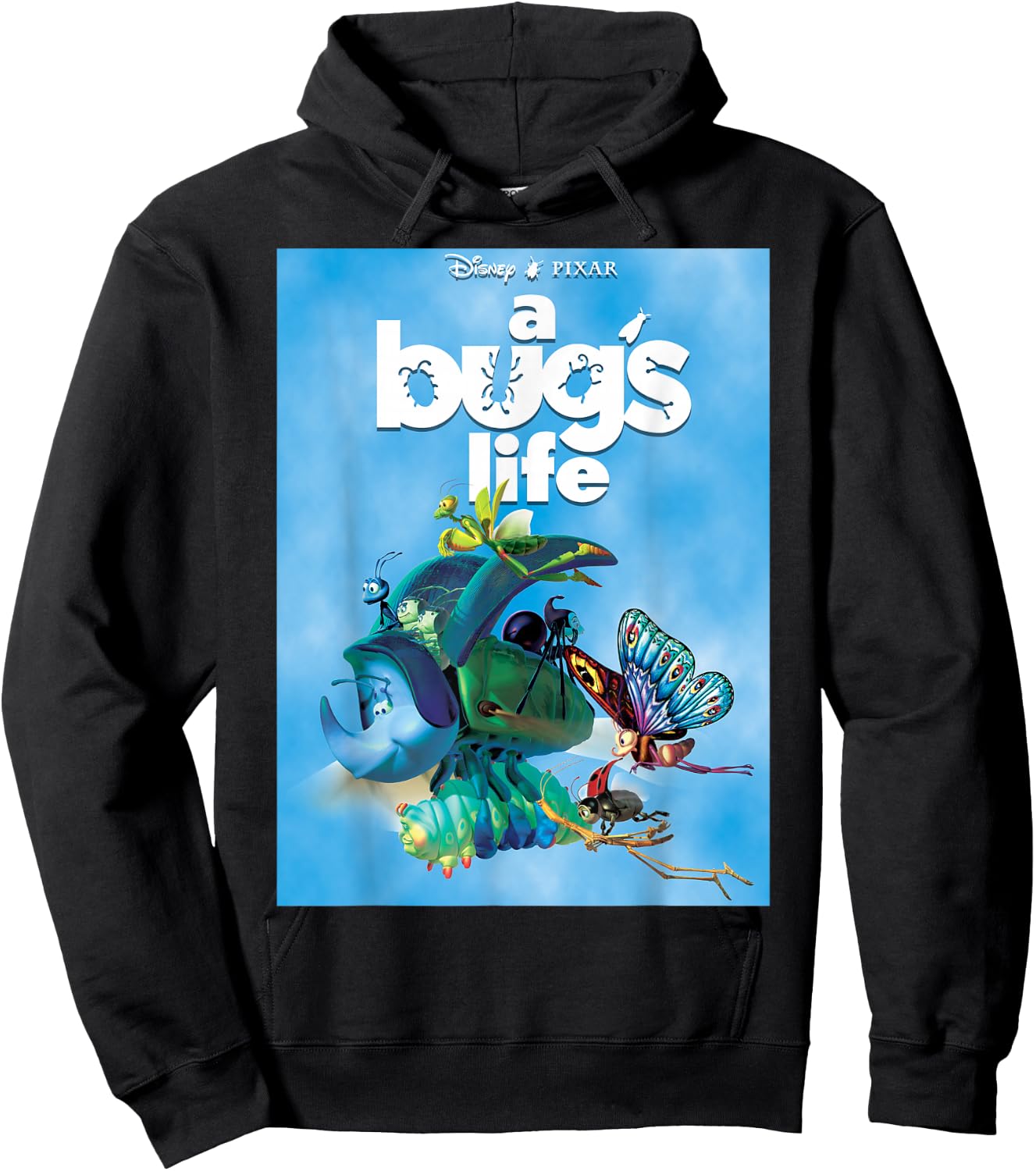 Disney Pixar A Bug's Life Movie Poster Group Shot Hoodie - Hoodie | Black