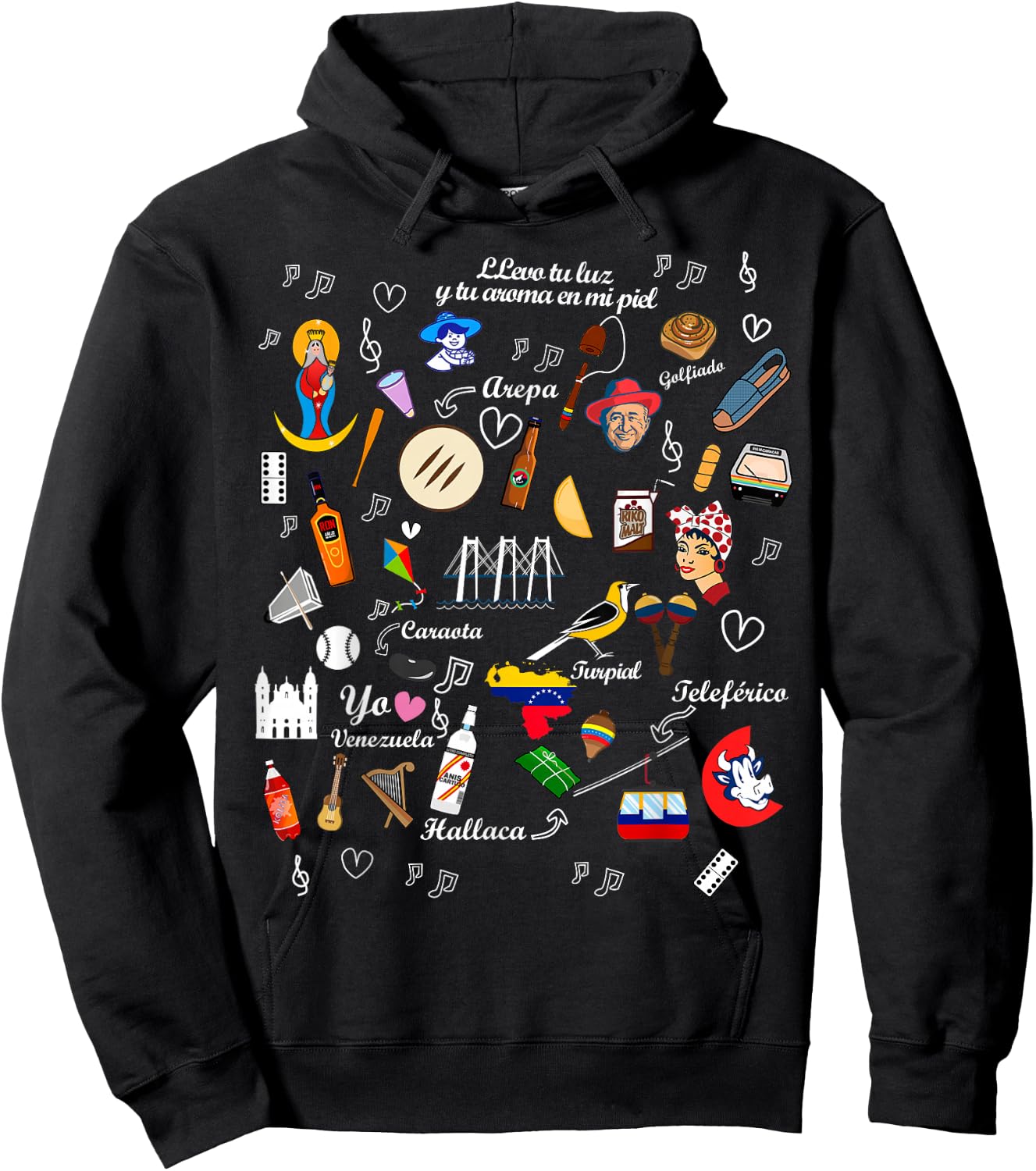 I Am a Proud Venezuelan Black Hoodie - Hoodie | Black