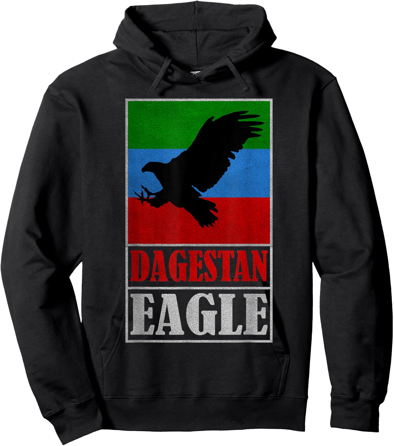 Dagestan Eagle, Proud people of Dagestan national Flag Hoodie - Hoodie | Black