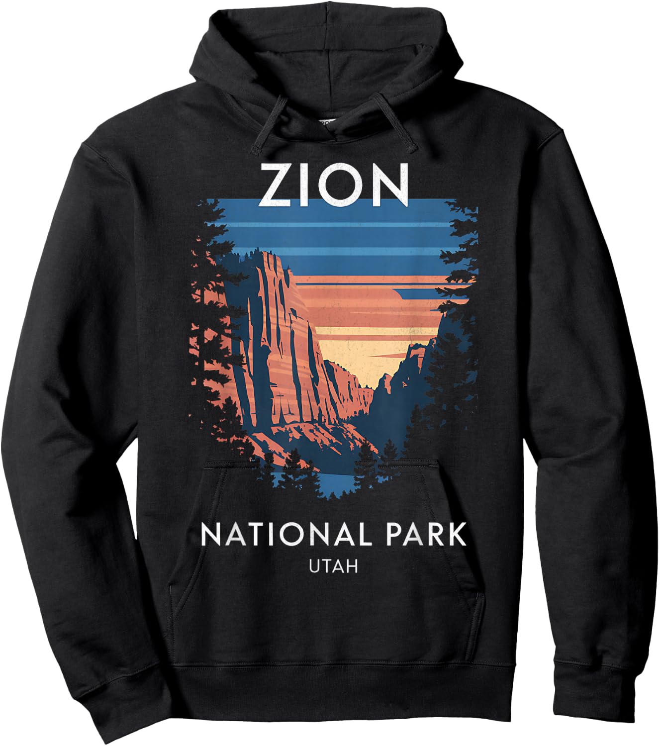 Zion National Park Scenic Utah Adventure Hoodie - Hoodie | Black
