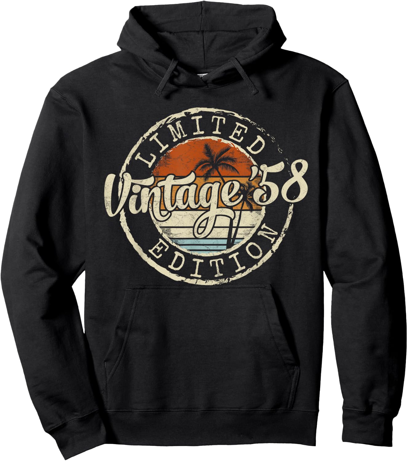 Vintage 1958 67th Birthday Gifts Women 67 Year Old Hoodie - Hoodie | Black