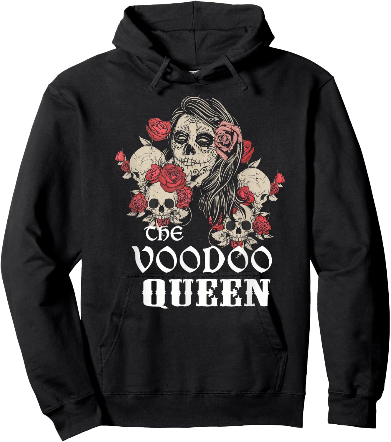 New Orleans Mardi Gras Voodoo Queen Halloween Hoodie - Hoodie | Black