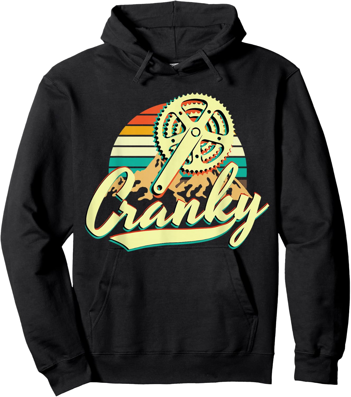 Bicycle Cranky Retro Vintage Gift Cycling Lovers Hoodie - Hoodie | Black