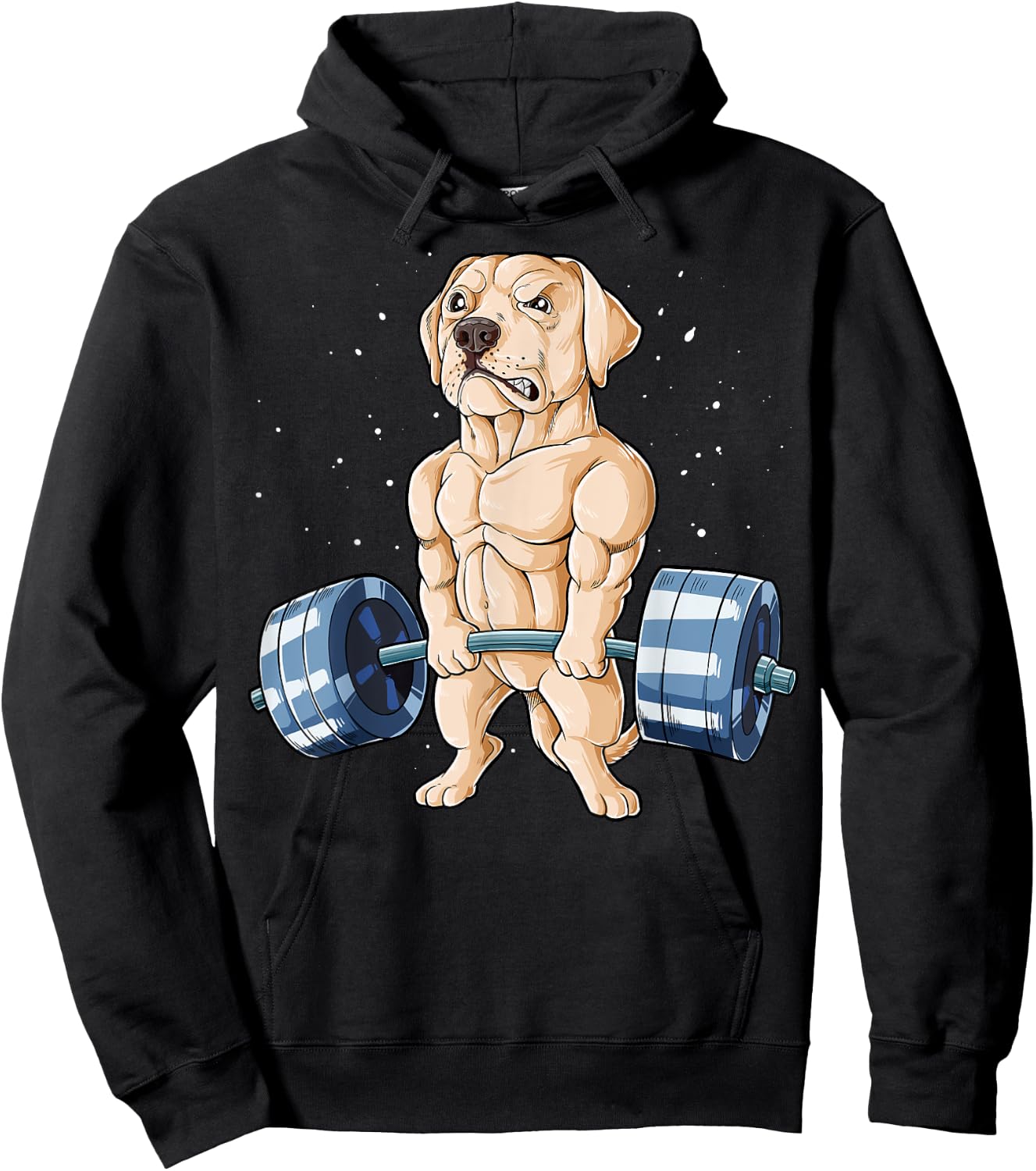 Labrador Weightlifting Funny Deadlift Men Fitness Gym Gifts Hoodie - Hoodie | Black