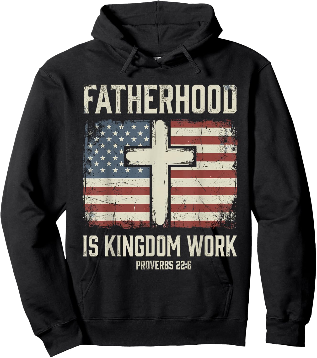 Fatherhood is Kingdom Work Hoodie - Hoodie | Black