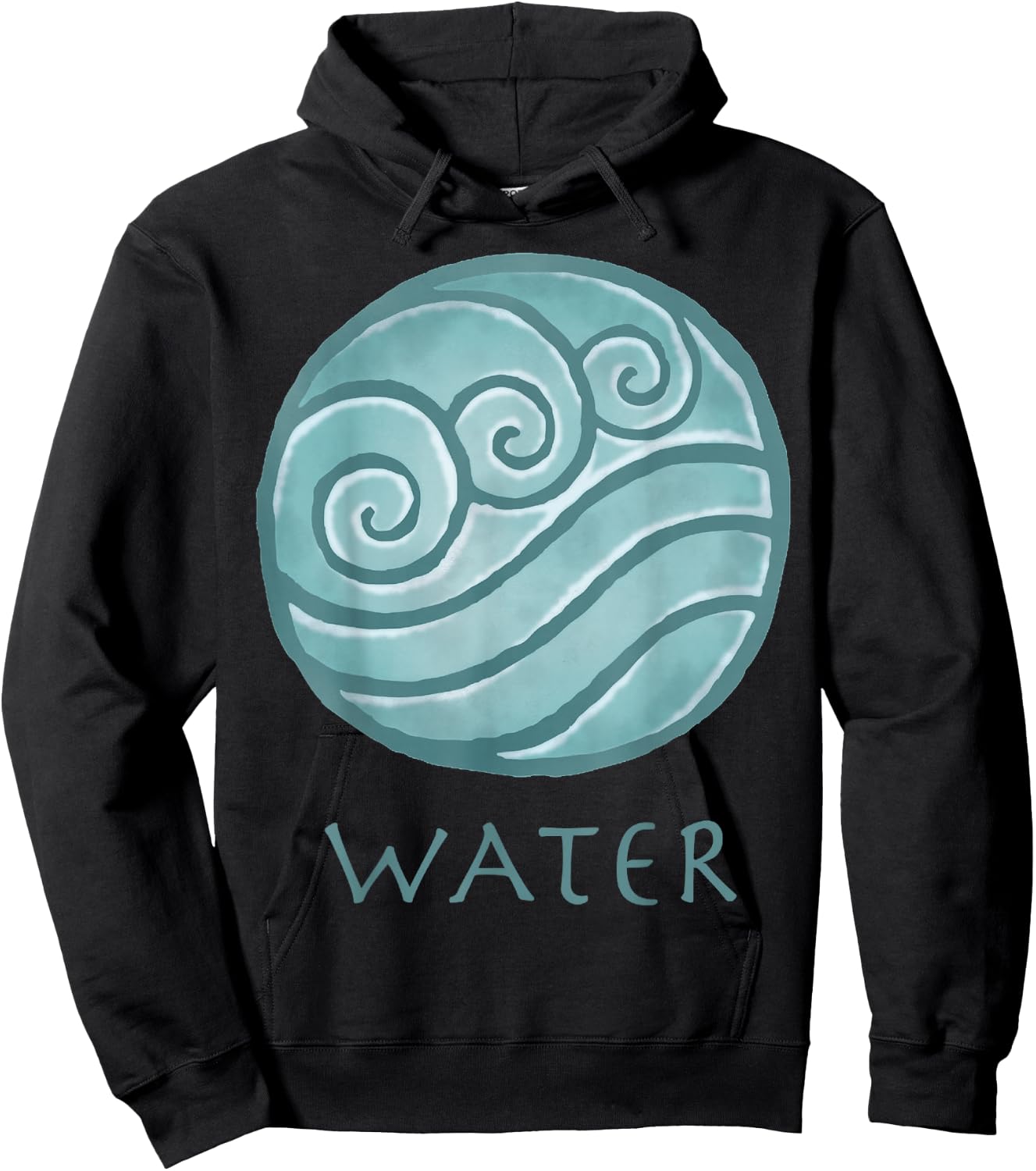 Avatar: The Last Airbender Painted Water Element Small Hoodie - Hoodie | Black