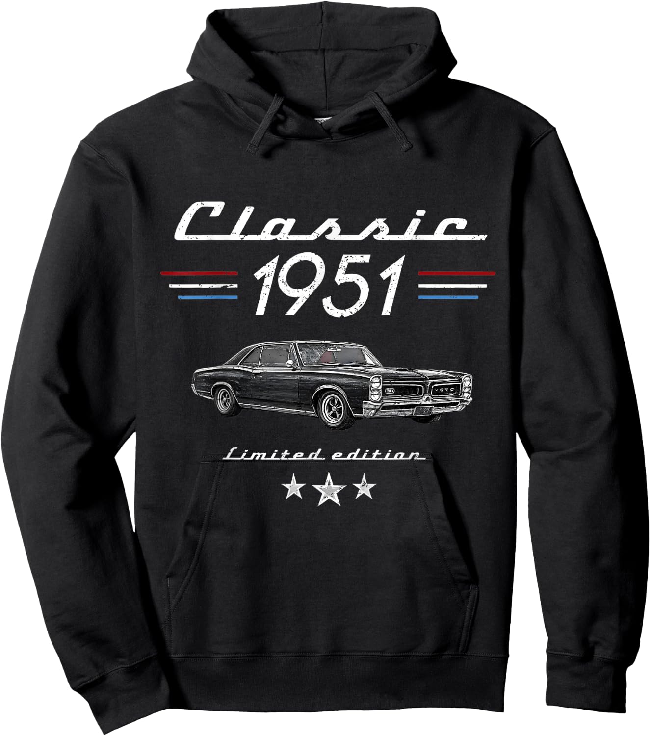 75 Year Old Gift Classic 1951 Limited Edition 75th Birthday Hoodie - Hoodie | Black