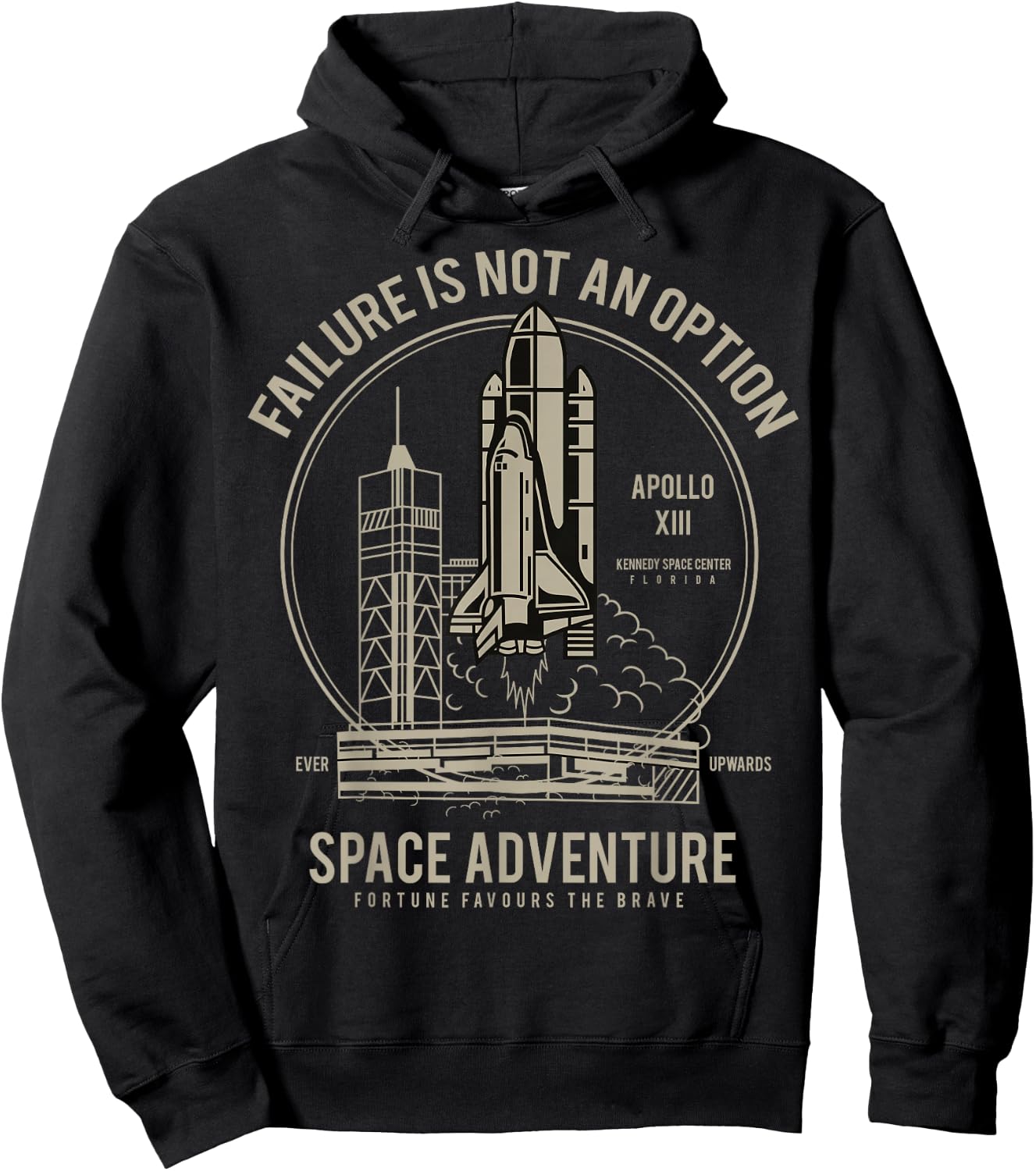 Space Shuttle Launch Galaxy Hoodie - Hoodie | Black