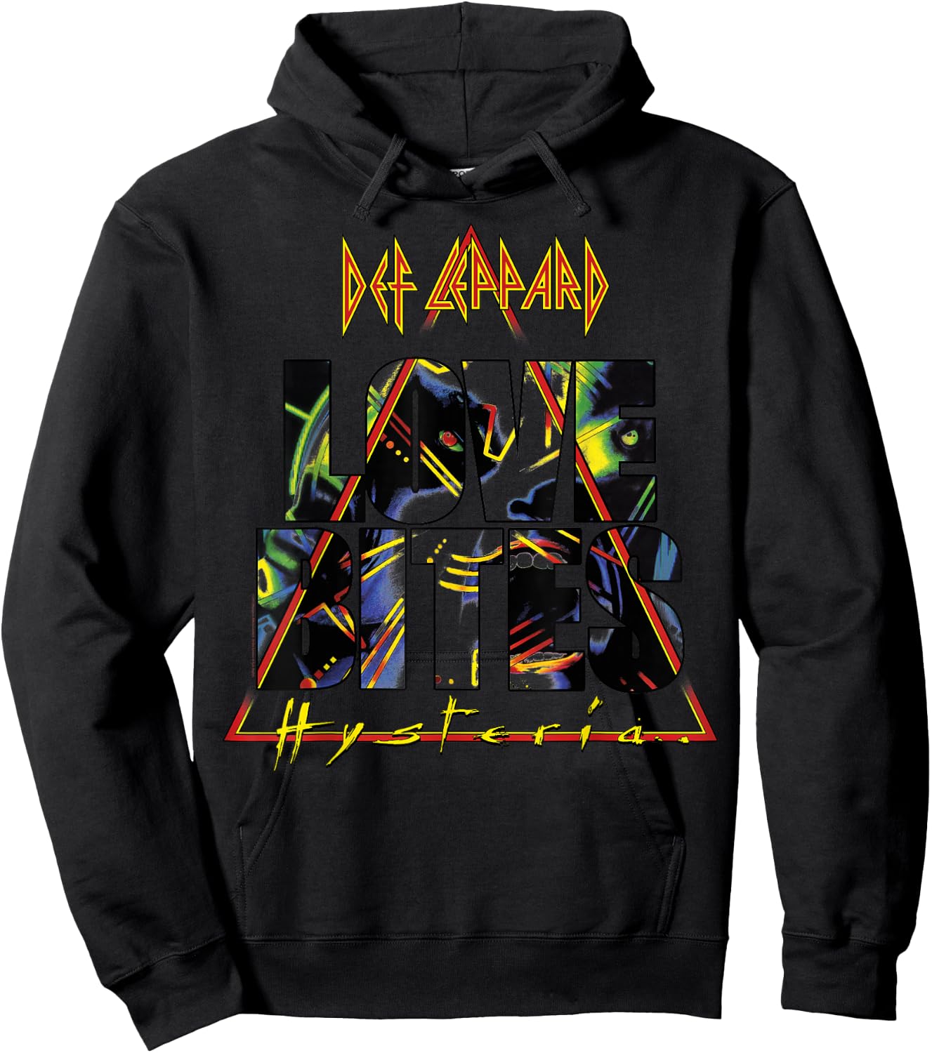 Def Leppard - Love Bites Hysteria Hoodie - Hoodie | Black