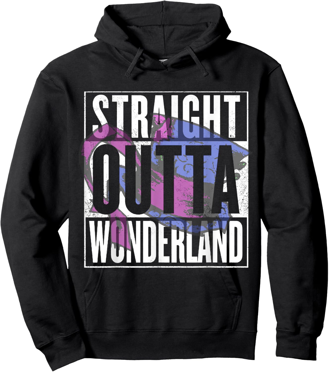 Straight Outta Wonderland Mad Hatter Hoodie - Hoodie | Black
