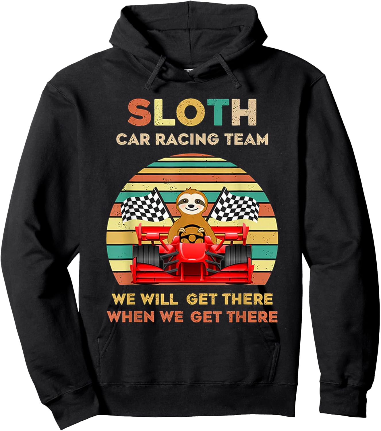 Sloth Racing Team Hoodie - Hoodie | Black