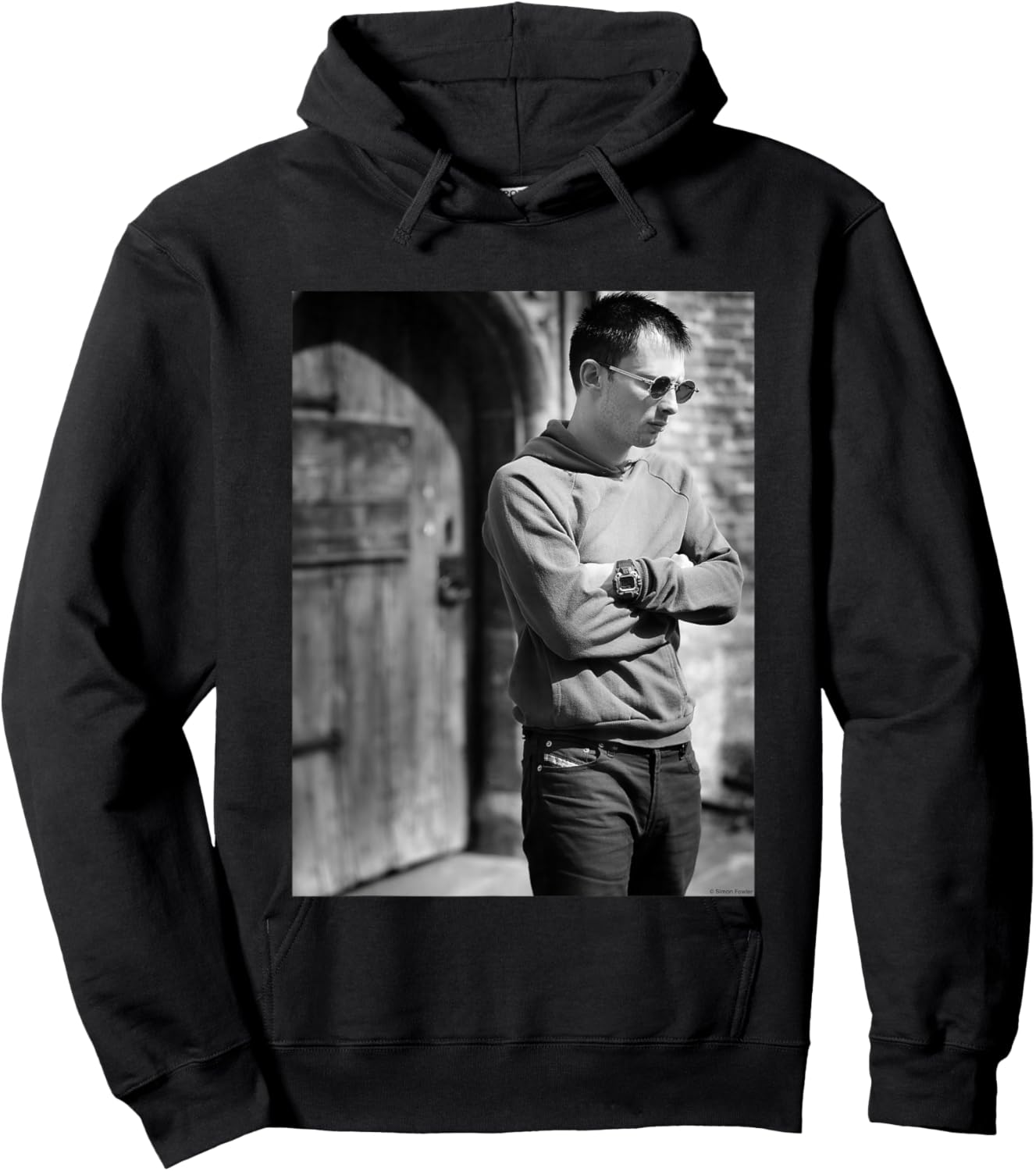 Thom York of Radiohead 1997 by Simon Fowler Hoodie - Hoodie | Black