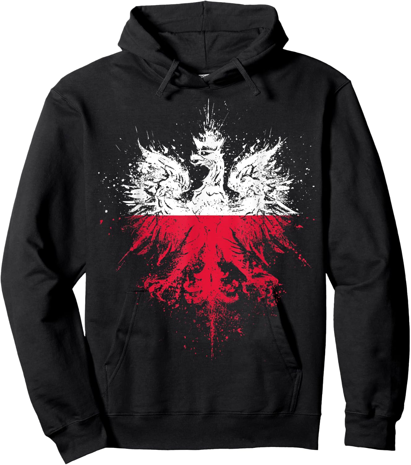 Polish Eagle | Polish Pride | Polish Flag | Polish Hoodie - Hoodie | Black