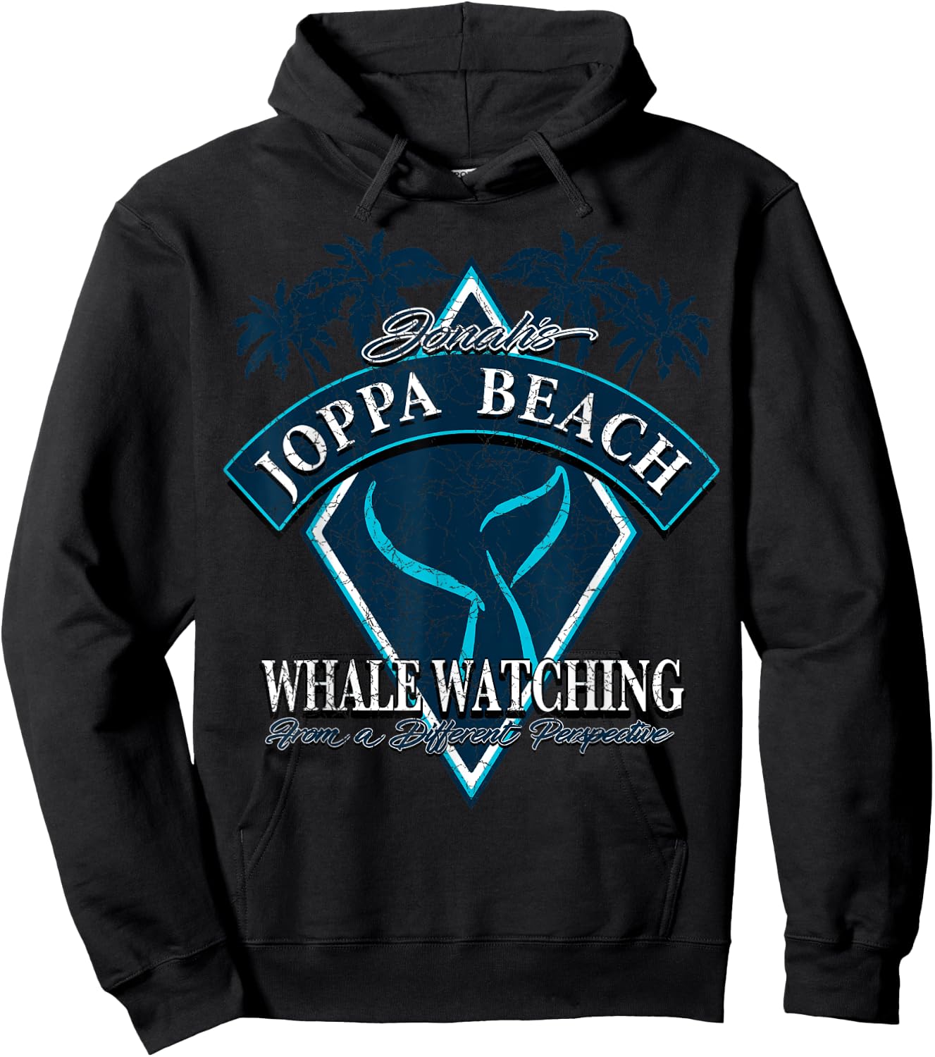 Jonahs Joppa Beach Whale Watching - The Book of Jonah Men Women Hoodie - Hoodie | Black