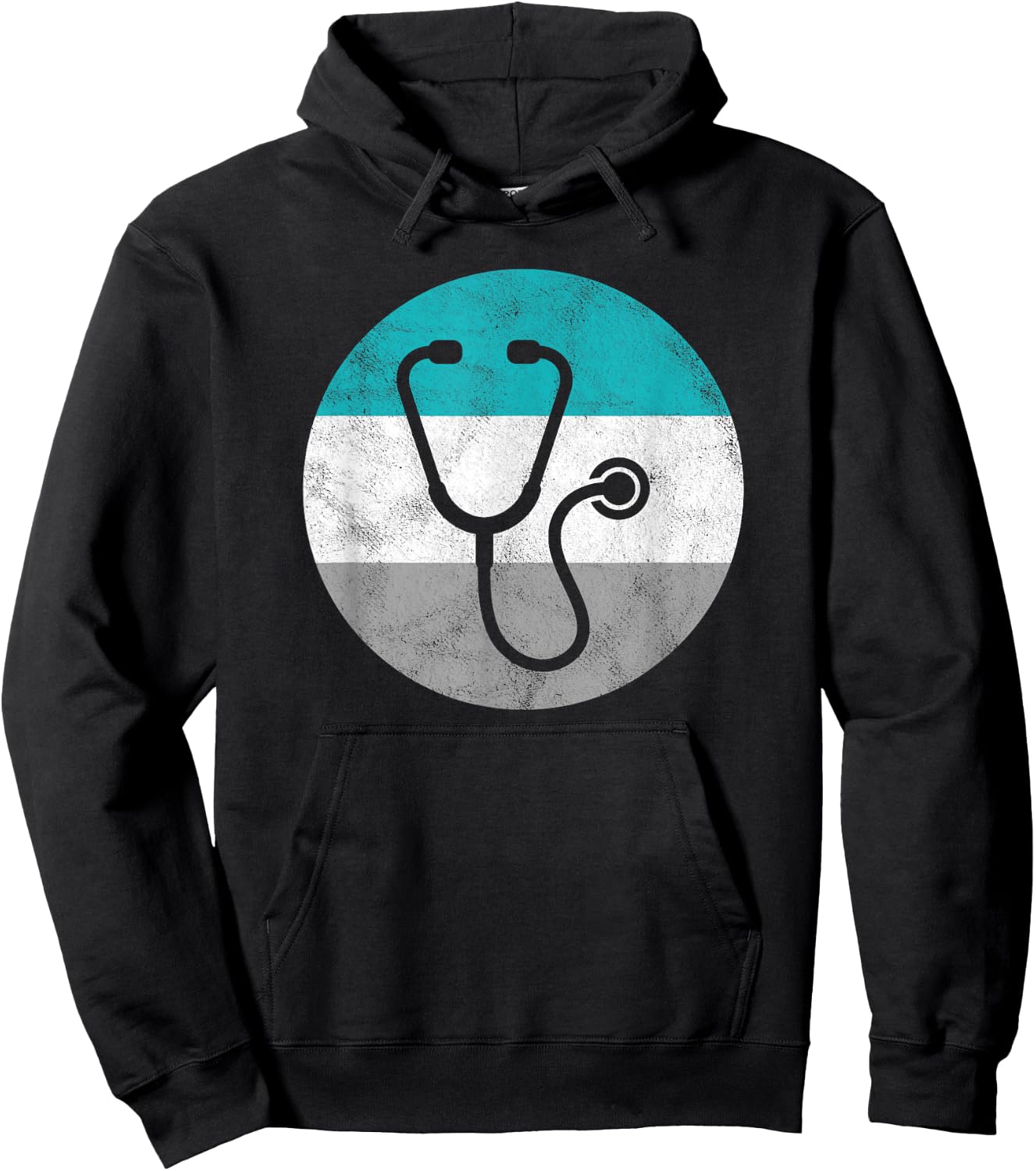 Stethoscope Retro Doctor Gift Women Boys & Girls Hoodie - Hoodie | Black