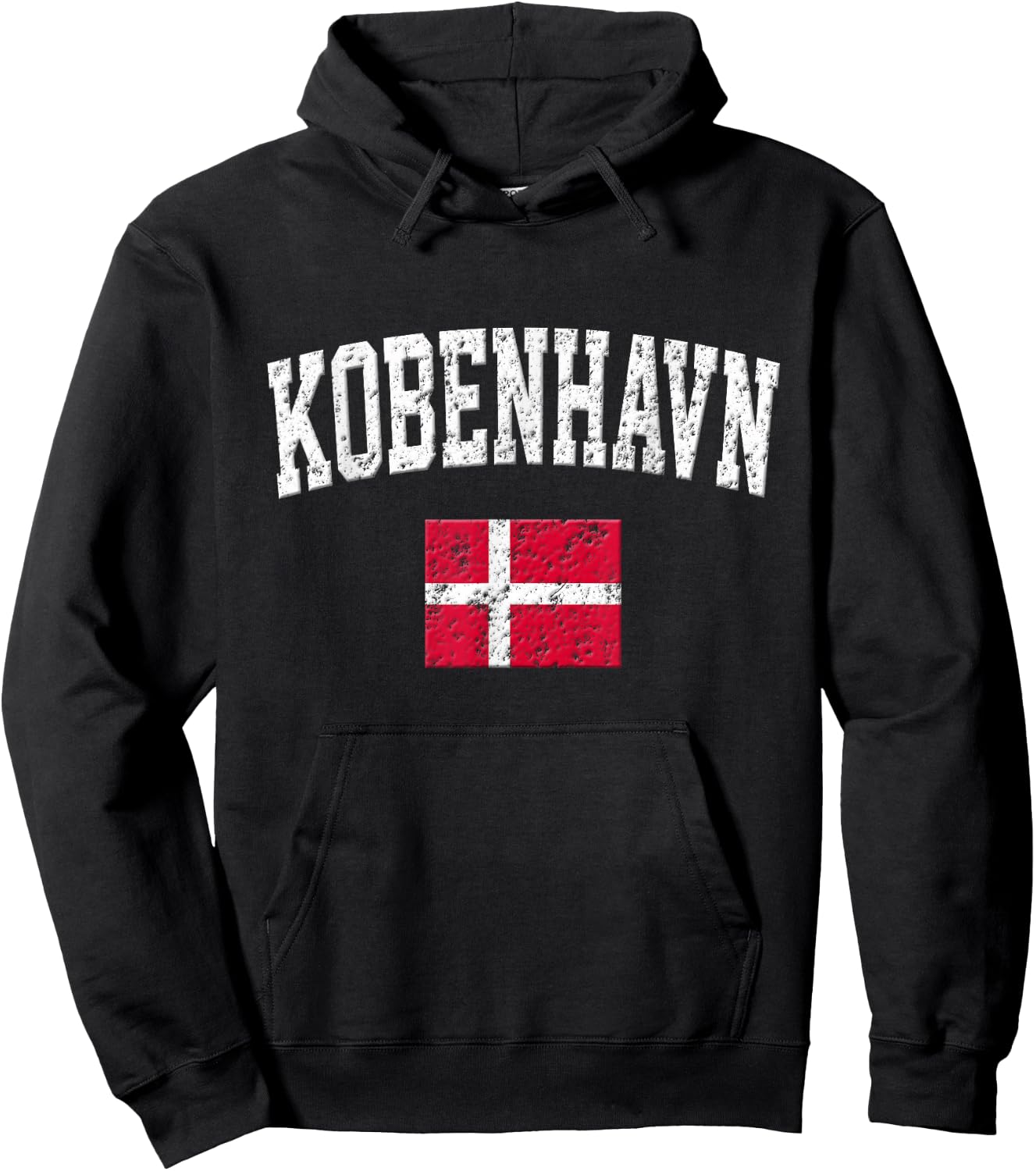 Kobenhavn Shirt - Vintage Copenhagen Denmark Sports Hoodie - Hoodie | Black