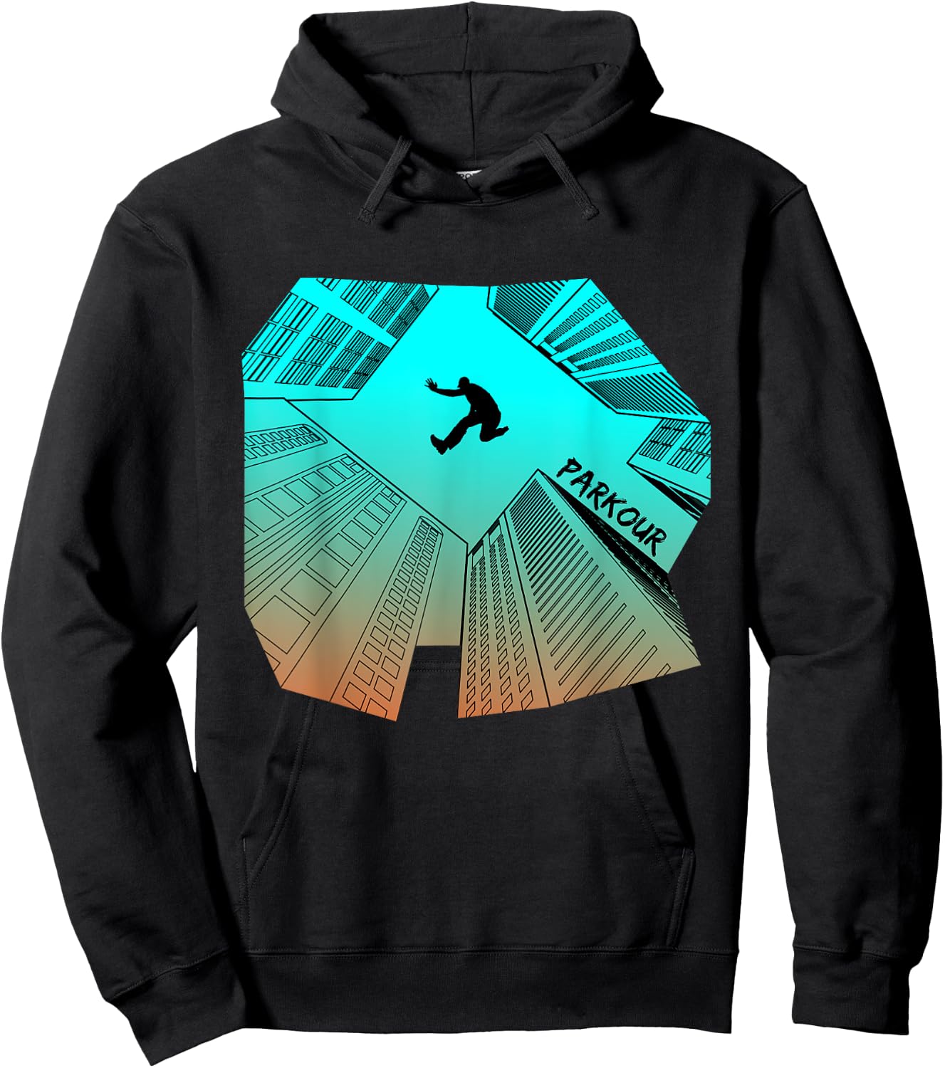 Parkour City Ninja Free Running Gift Hoodie - Hoodie | Black