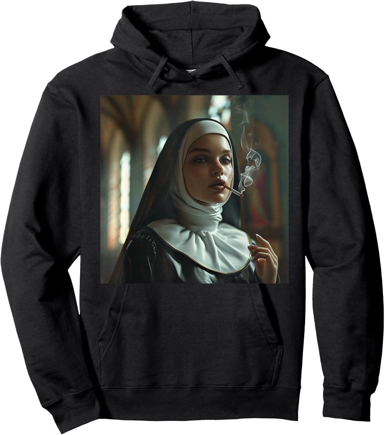 Beautiful rebellious nun, rebellious nun Hoodie - Hoodie | Black