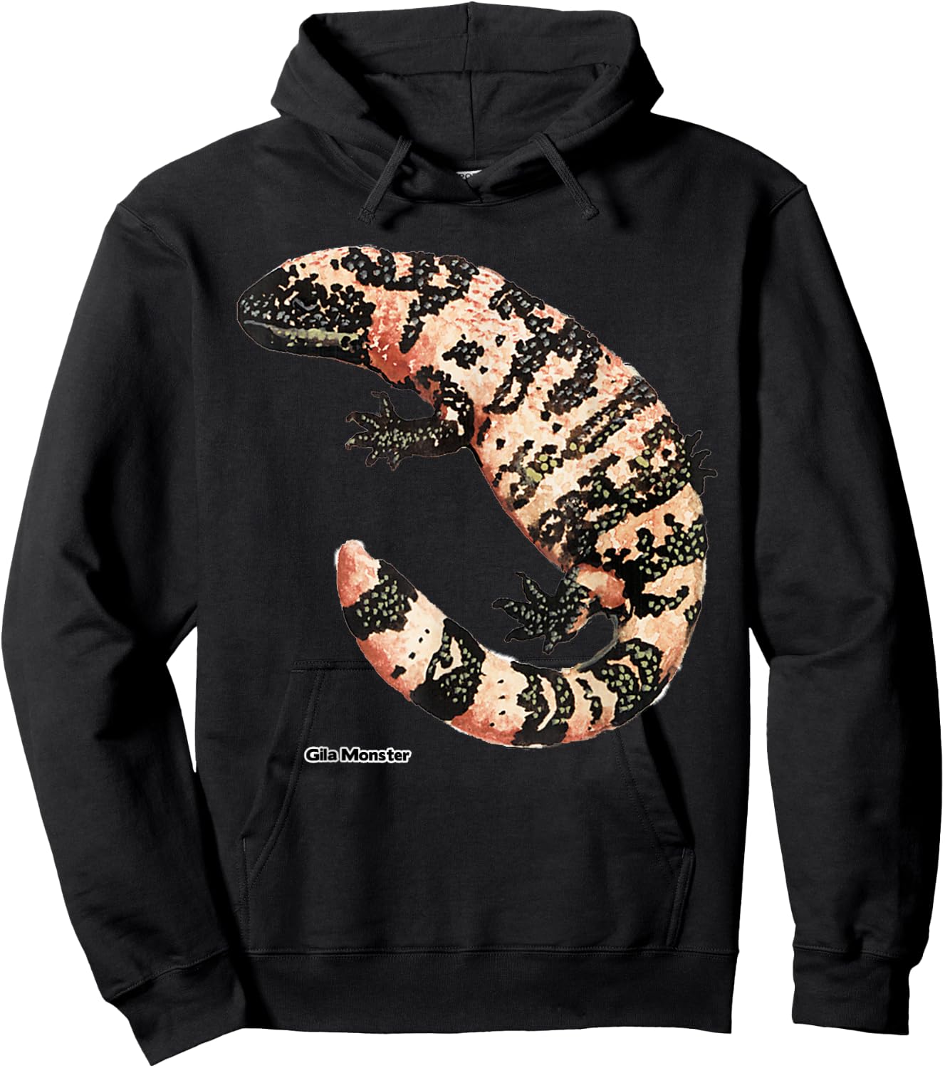 Lotta Shirts: Gila Monster Lizard Animal Reptile Hoodie - Hoodie | Black