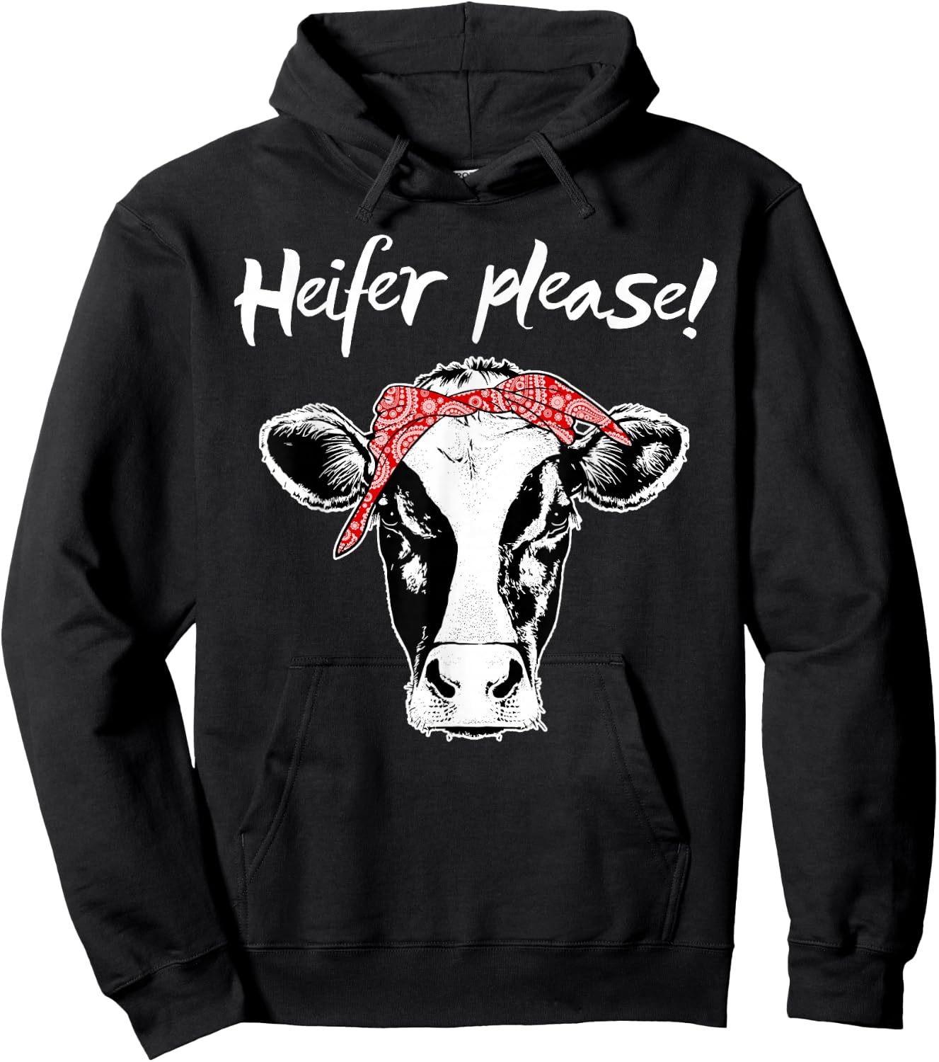 Heifer Please Shirt Farmer Gift Cow Lovers Hoodie - Hoodie | Black