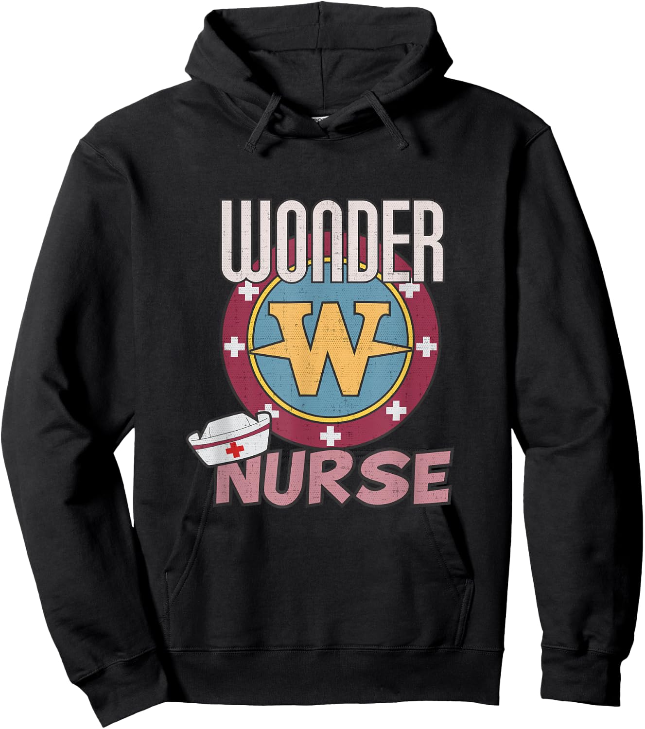 Wonder Nurse for the Super Nurse, RN, ER, LVN, Caregiver Hoodie - Hoodie | Black