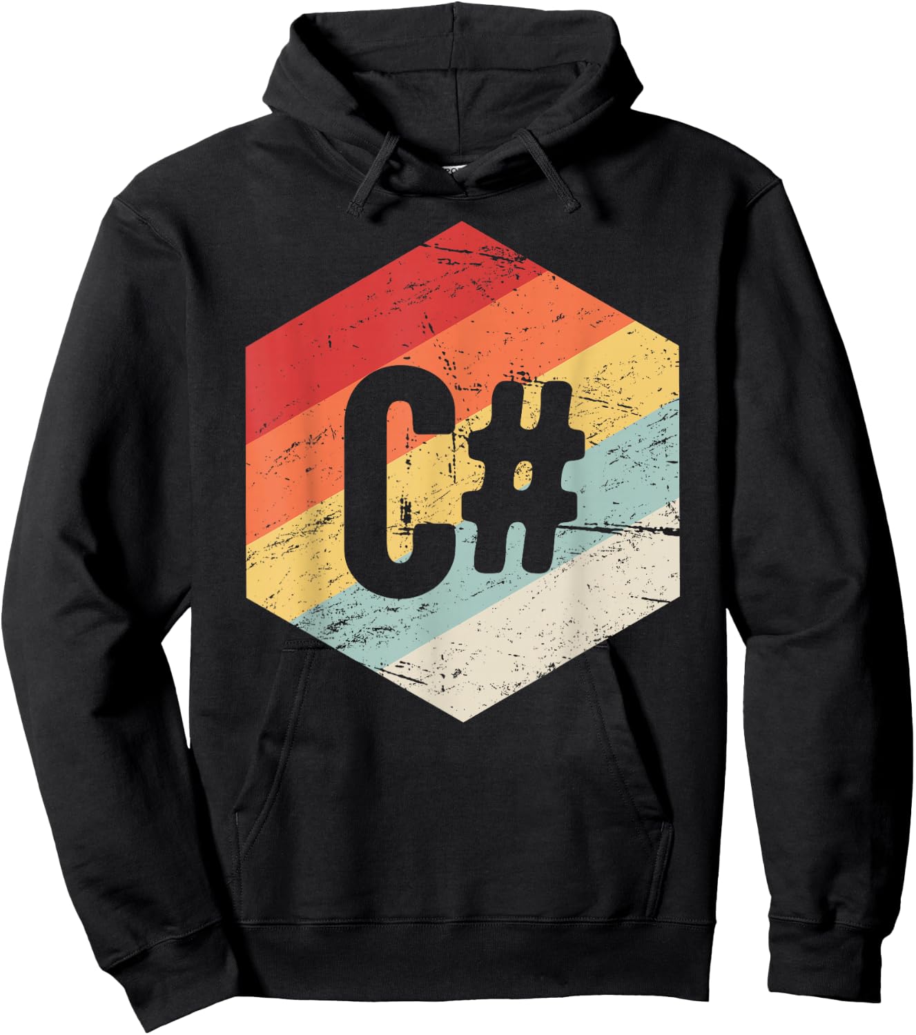 Retro C# Hoodie - Hoodie | Black