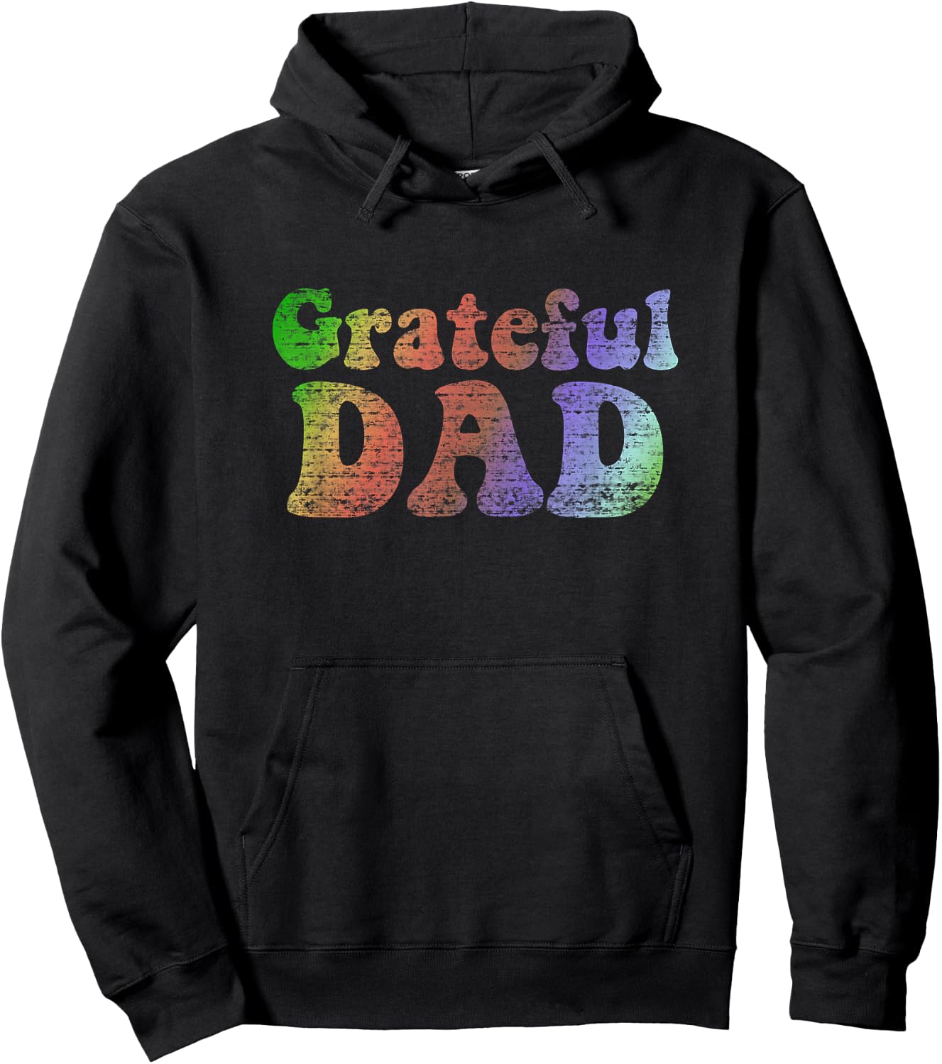 Grateful Dad Vintage Hoodie - Hoodie | Black
