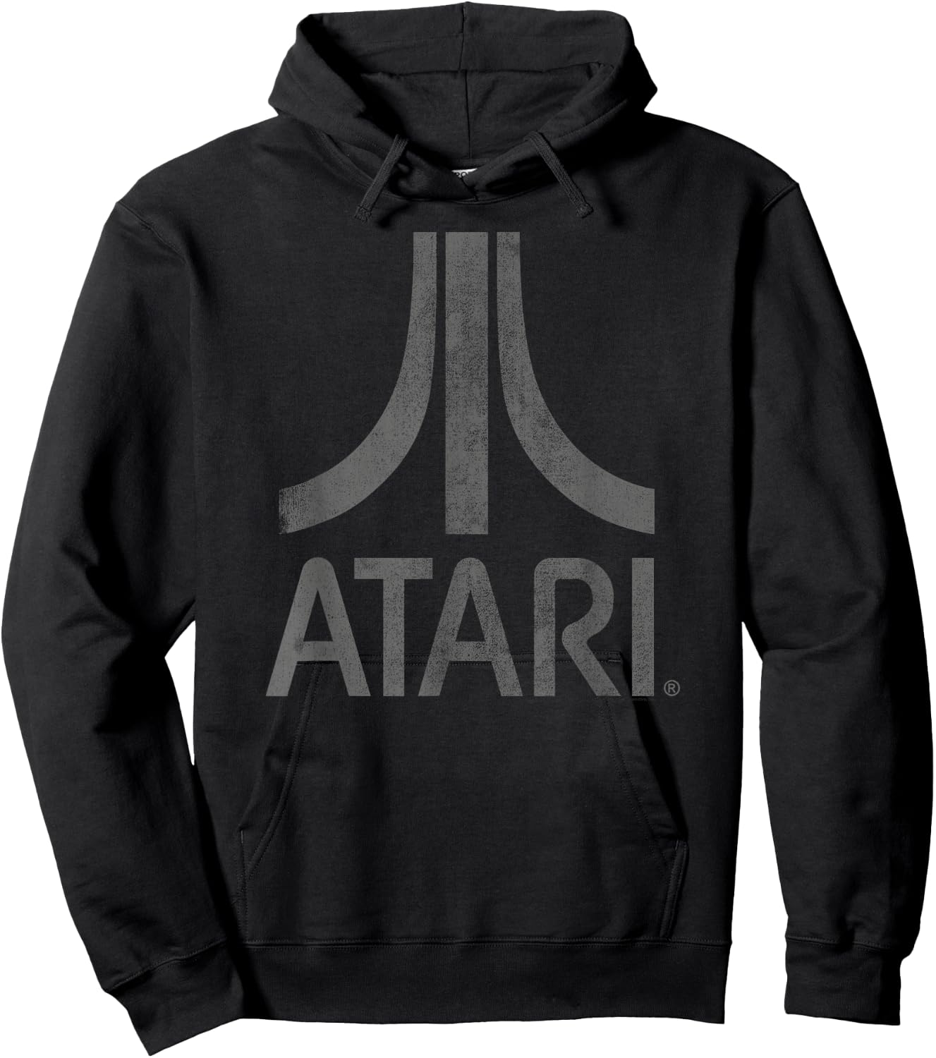 ATARI Distressed Mt. Fuji Iconic Game Logo Hoodie - Hoodie | Black