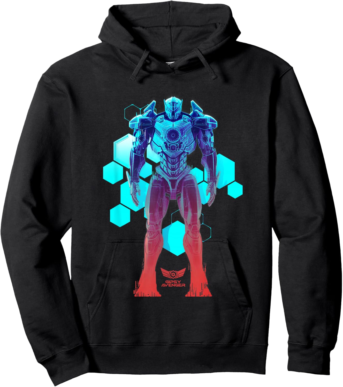 Gipsy Avenger Blueprint Hoodie - Hoodie | Black