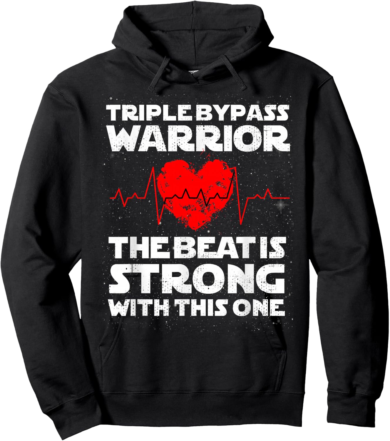 Heart Surgery Recovery Gift Triple Bypass Warriors Hoodie - Hoodie | Black