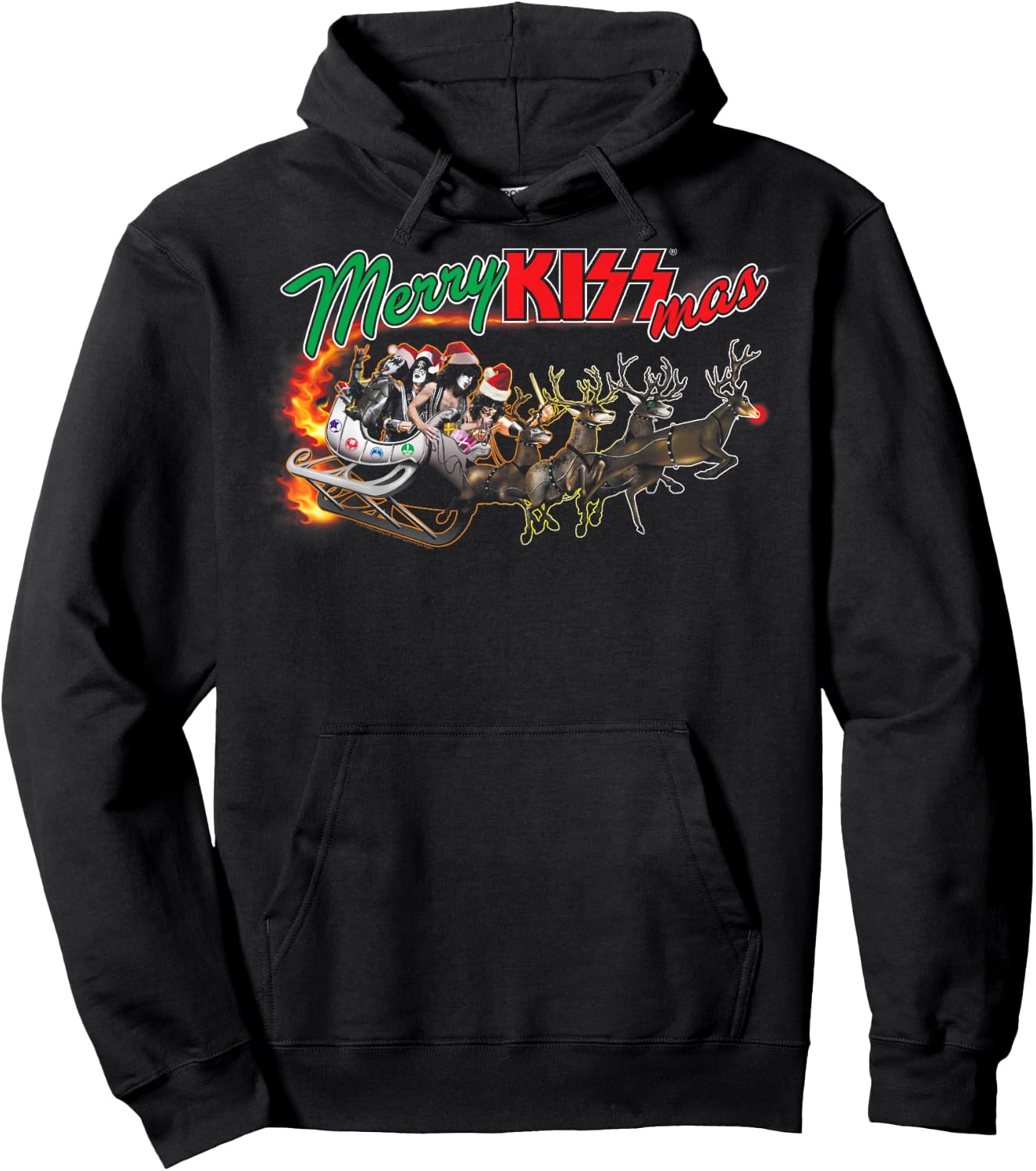 KISS - Sleigh Hoodie - Hoodie | Black