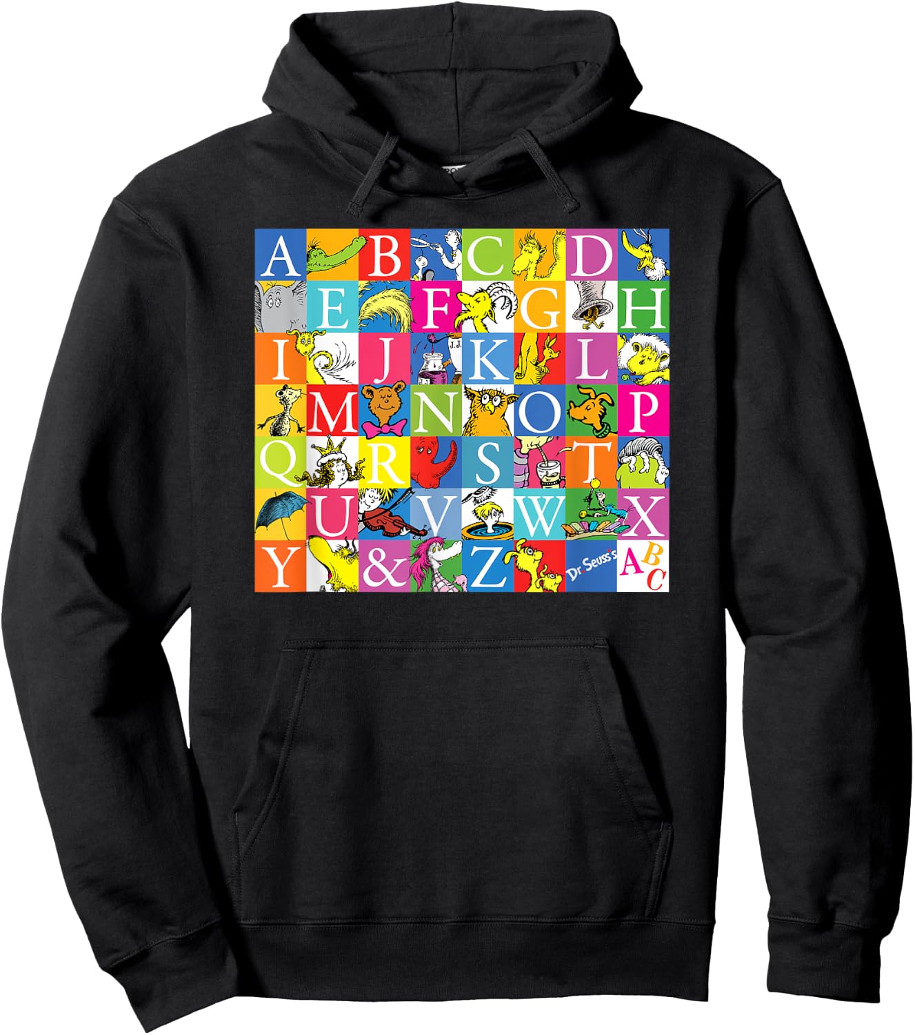 Dr. Seuss A to Z Hoodie - Hoodie | Black