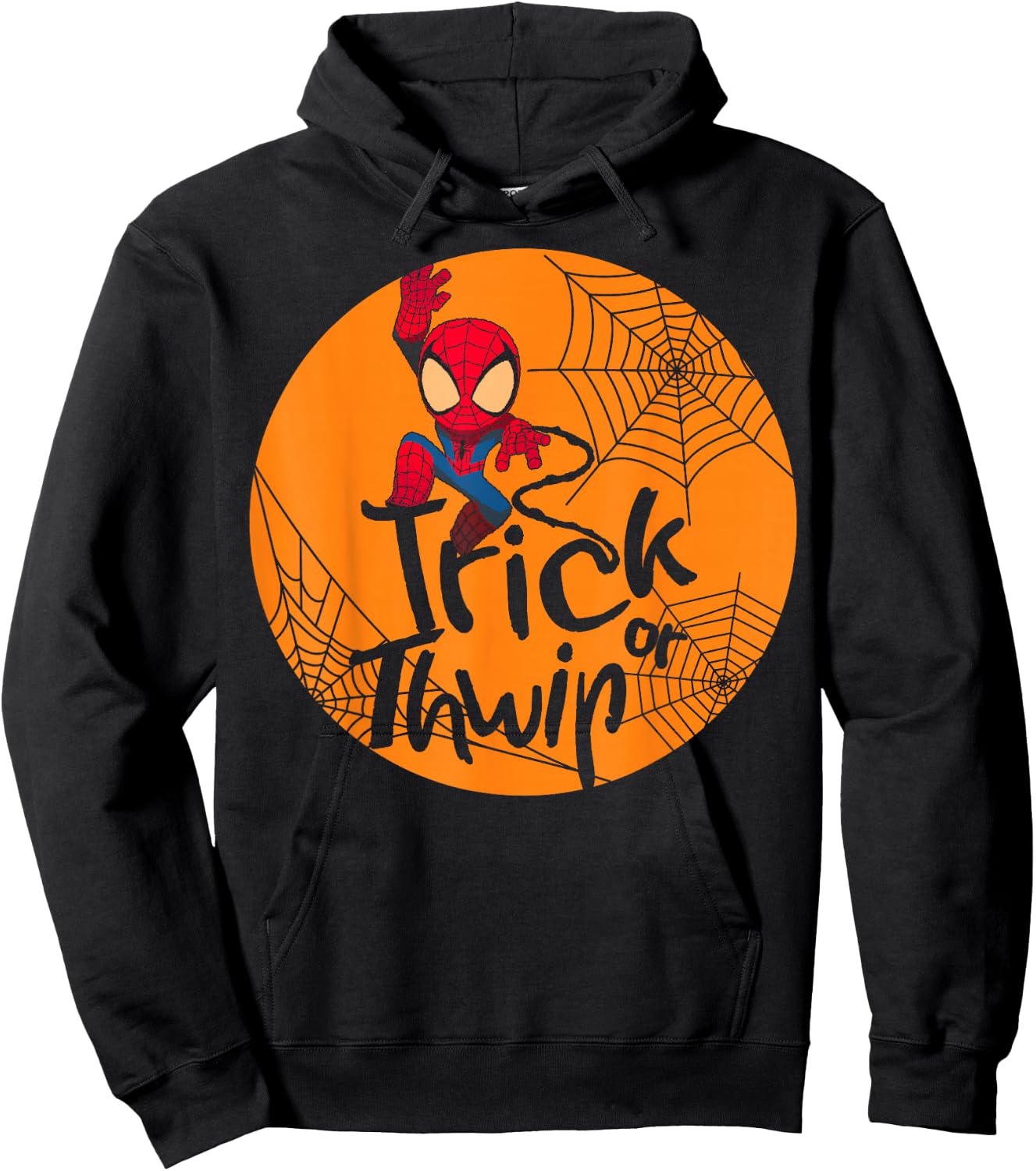 Marvel Spider-Man Trick Or Thwip Halloween Hoodie - Hoodie | Black