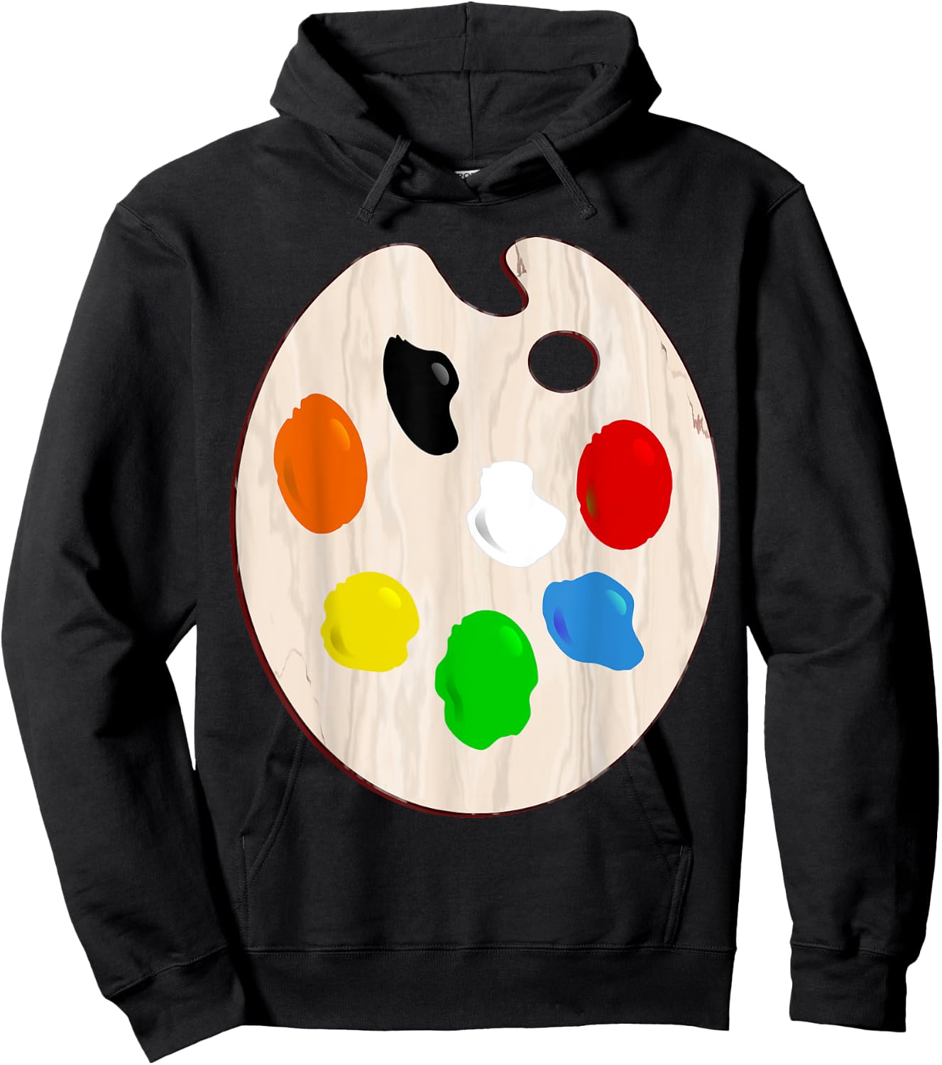Painter Artist Paint Palette Costume Halloween Hoodie - Hoodie | Black