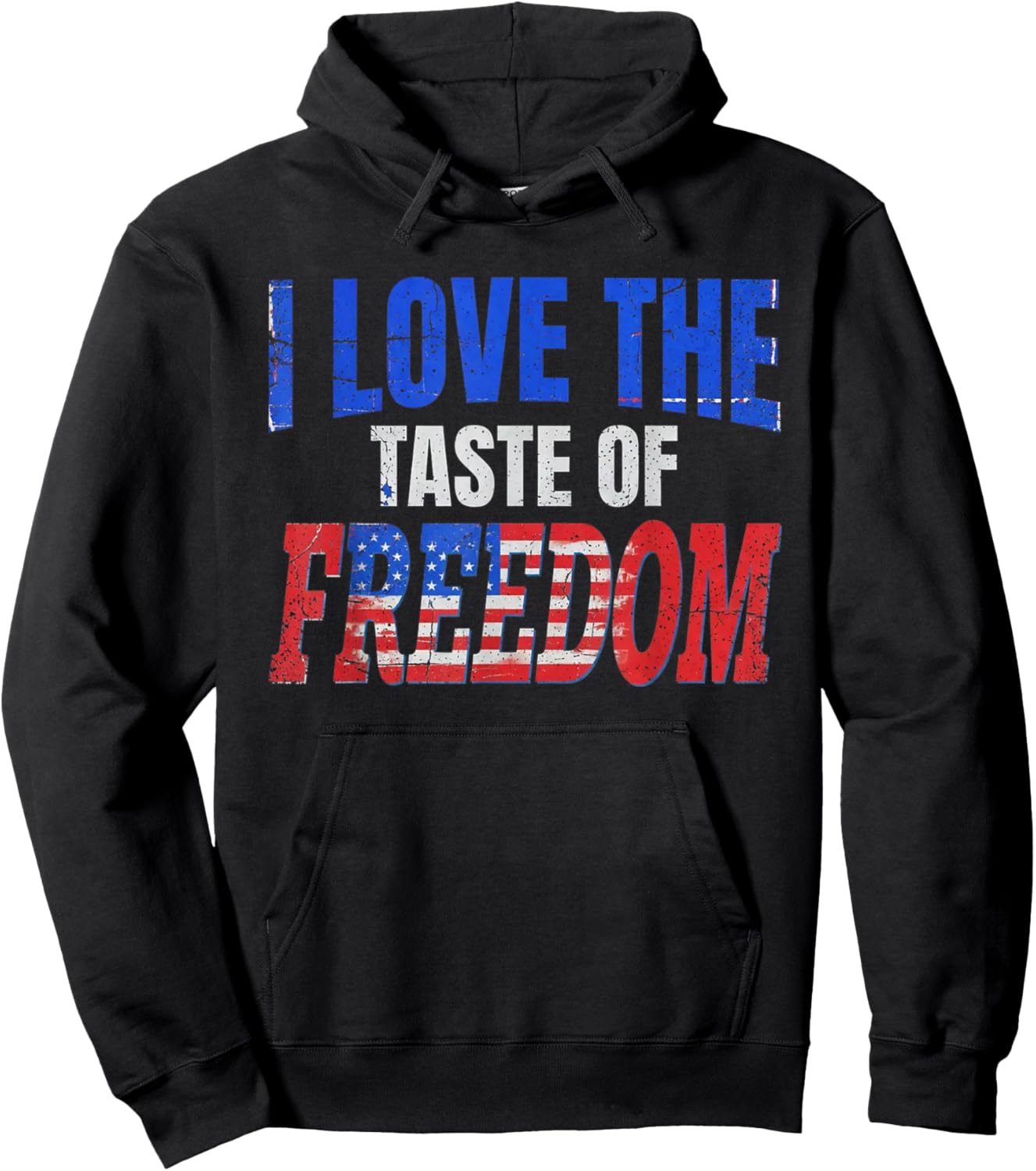 I Love The Taste of Freedom - Couples Matching 4th of July Hoodie - Hoodie | Black