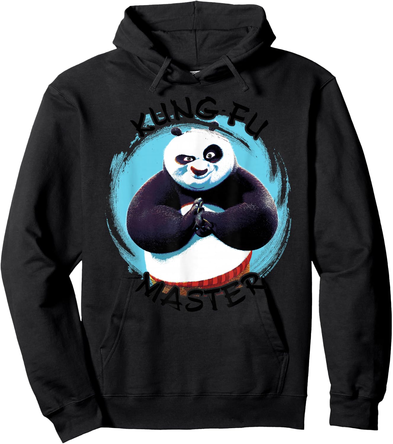 Kung Fu Panda Po Kung Fu Master Paint Smear Portrait Hoodie - Hoodie | Black