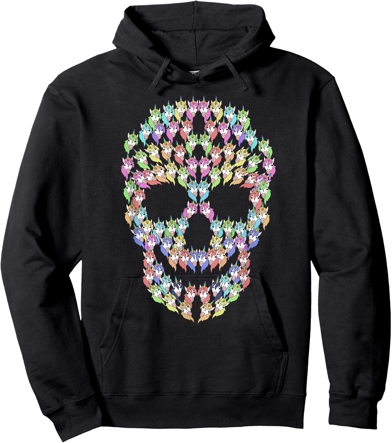 Unicorn Skull Hoodie - Hoodie | Black