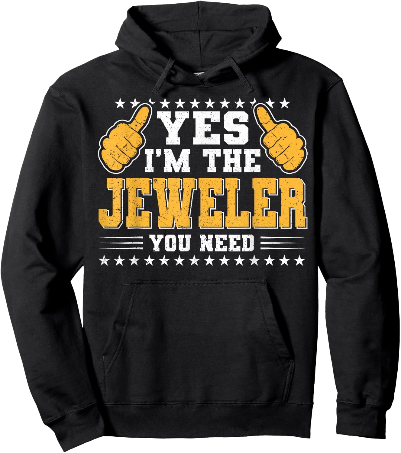 Retro Profession I'm The Jeweler Hoodie - Hoodie | Black