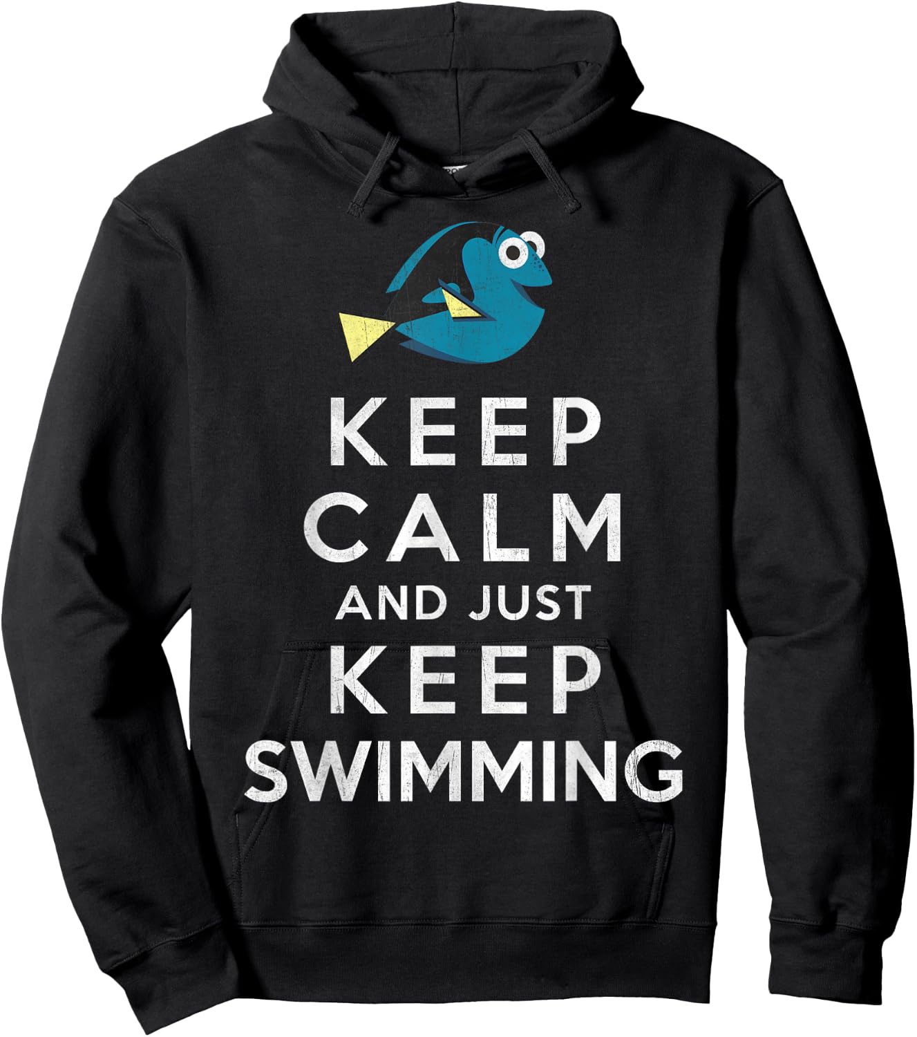 Disney Pixar Finding Dory Keep Calm And Just Keep Swimming Hoodie - Hoodie | Black