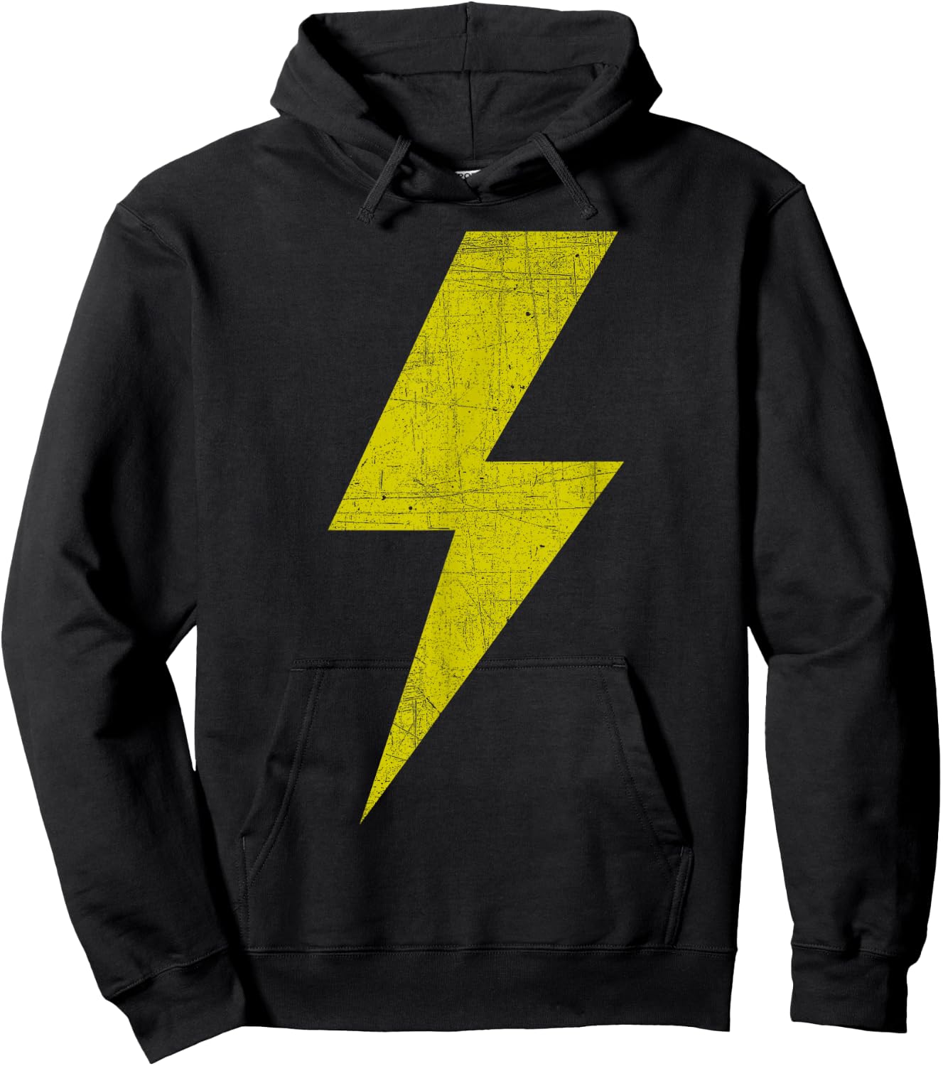 Yellow Thunderbolt Bolt Lightning Team Hoodie - Hoodie | Black