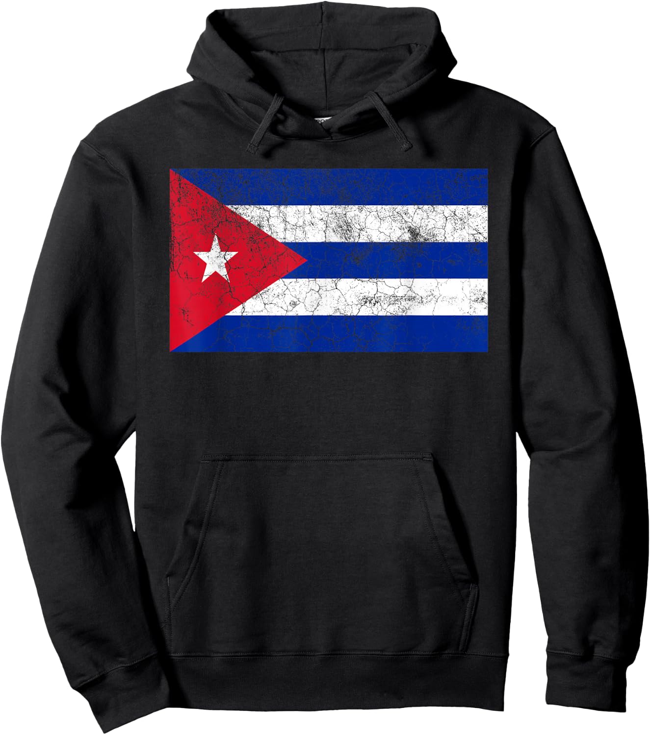 Cuban Flag T Shirt Cuba Vintage Pride Men Women Kids Gift Hoodie - Hoodie | Black