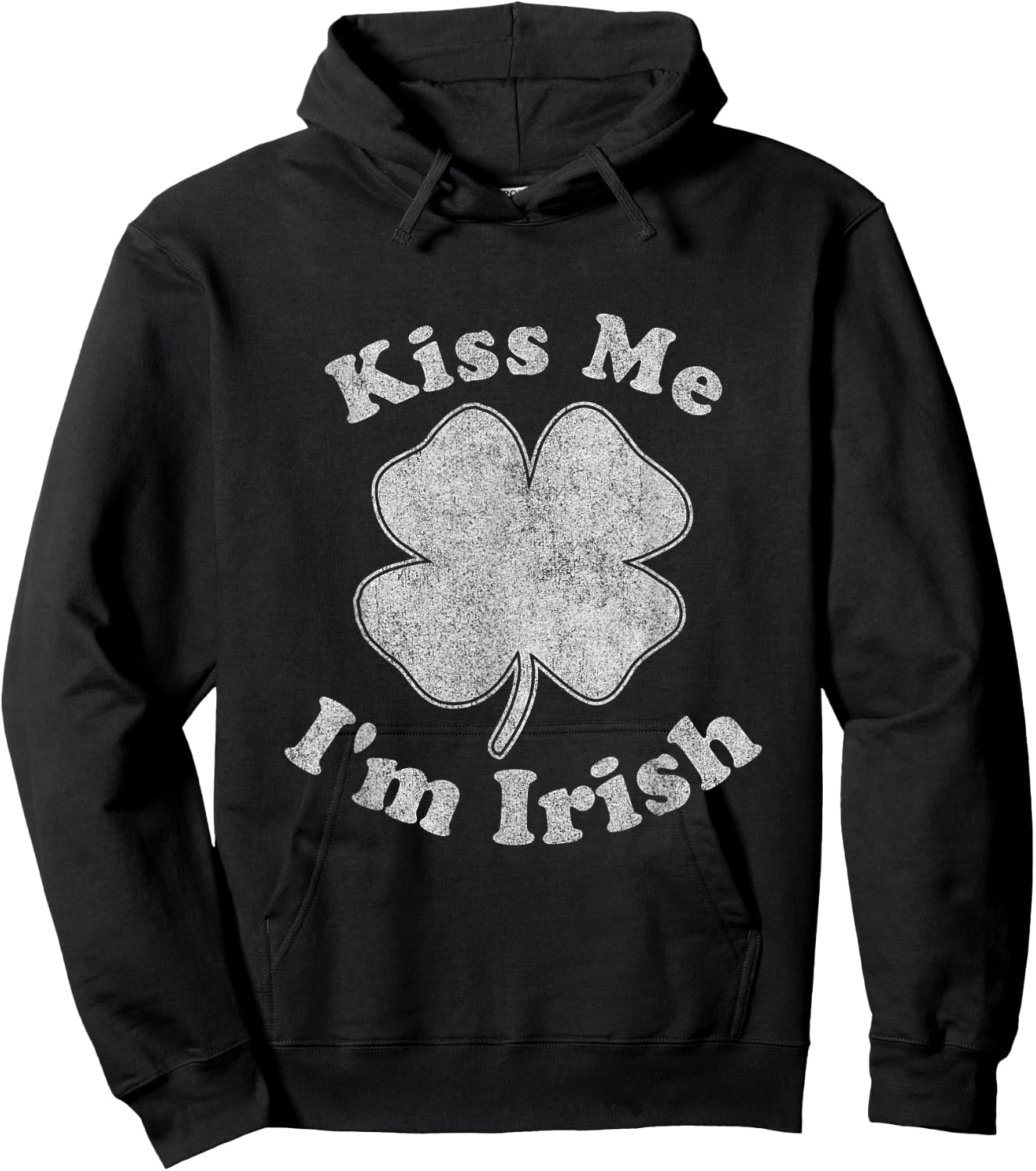 Kiss Me I'm Irish Hoodie - Hoodie | Black