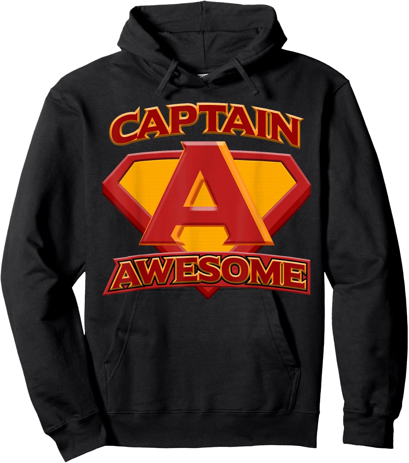 Funny t shirt, Captain AWESOME Hoodie - Hoodie | Black