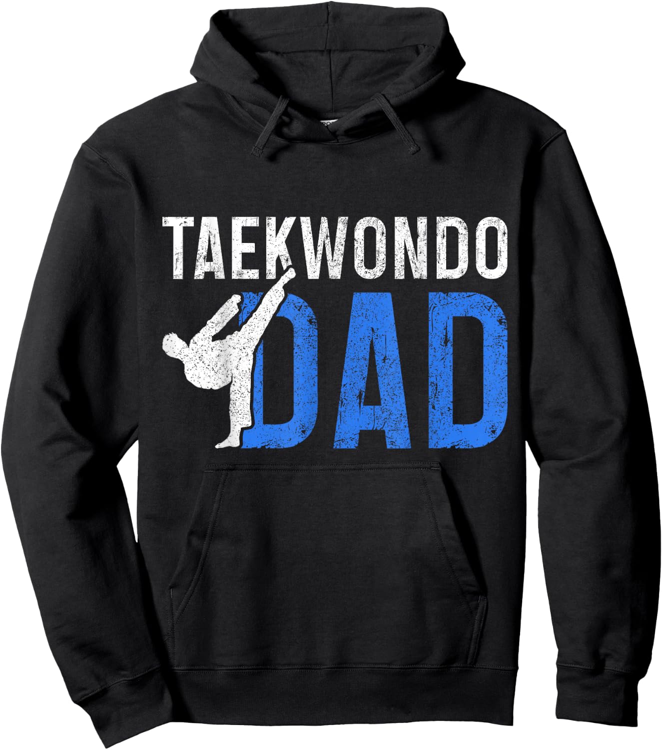 Taekwondo Dad Martial Arts Fighter Hoodie - Hoodie | Black