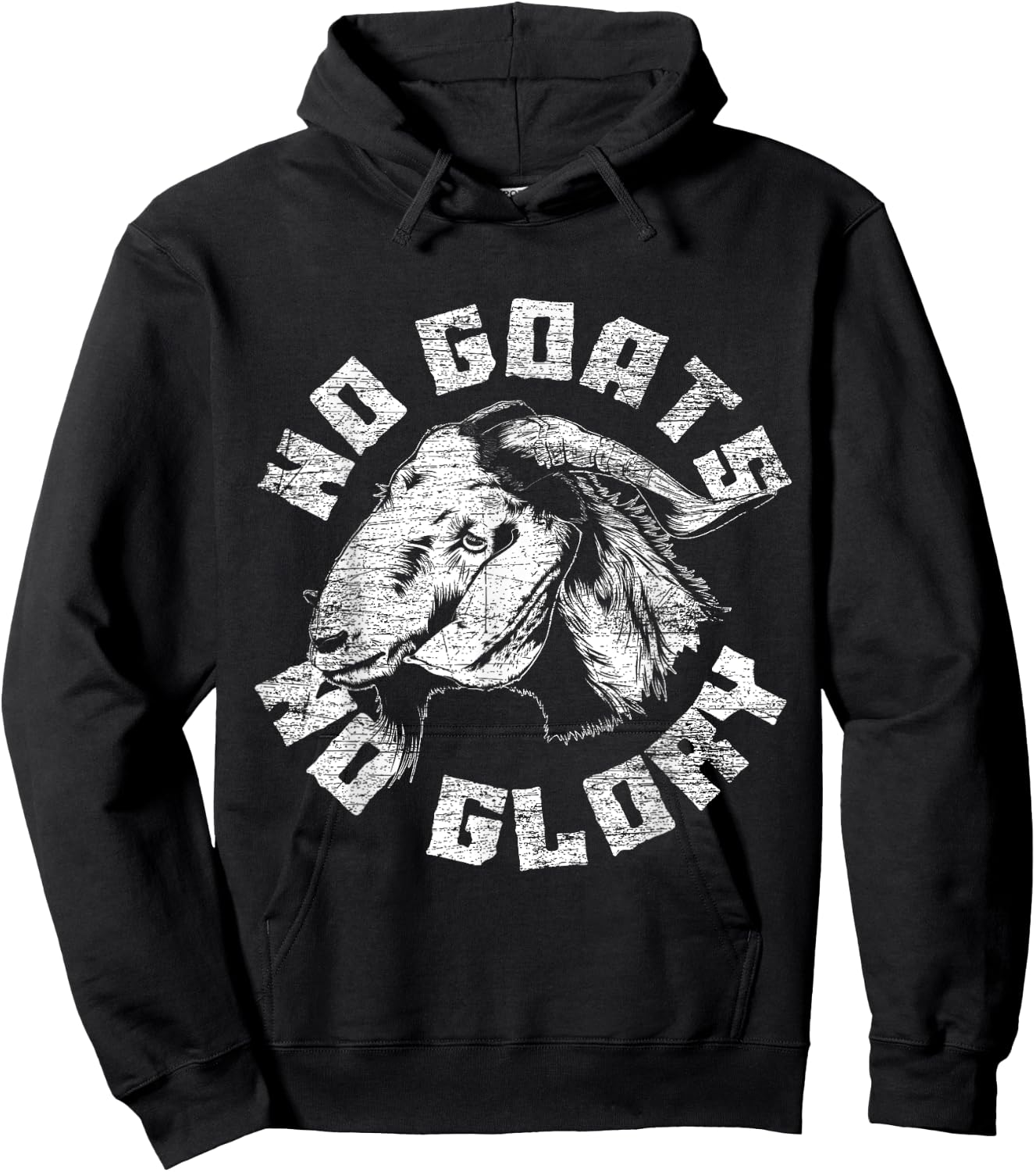 No Goats No Glory Goat Hoodie - Hoodie | Black
