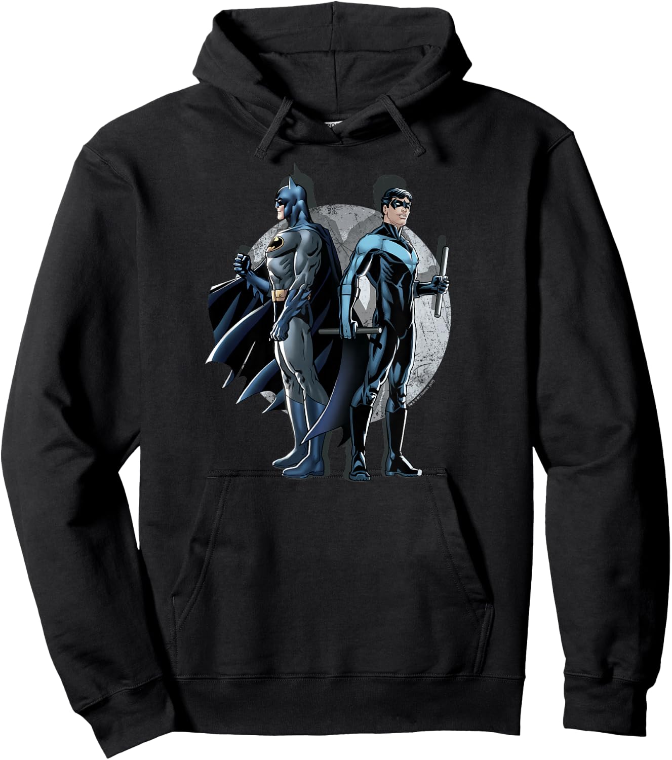 Batman and Nightwing Spotlight Hoodie - Hoodie | Black