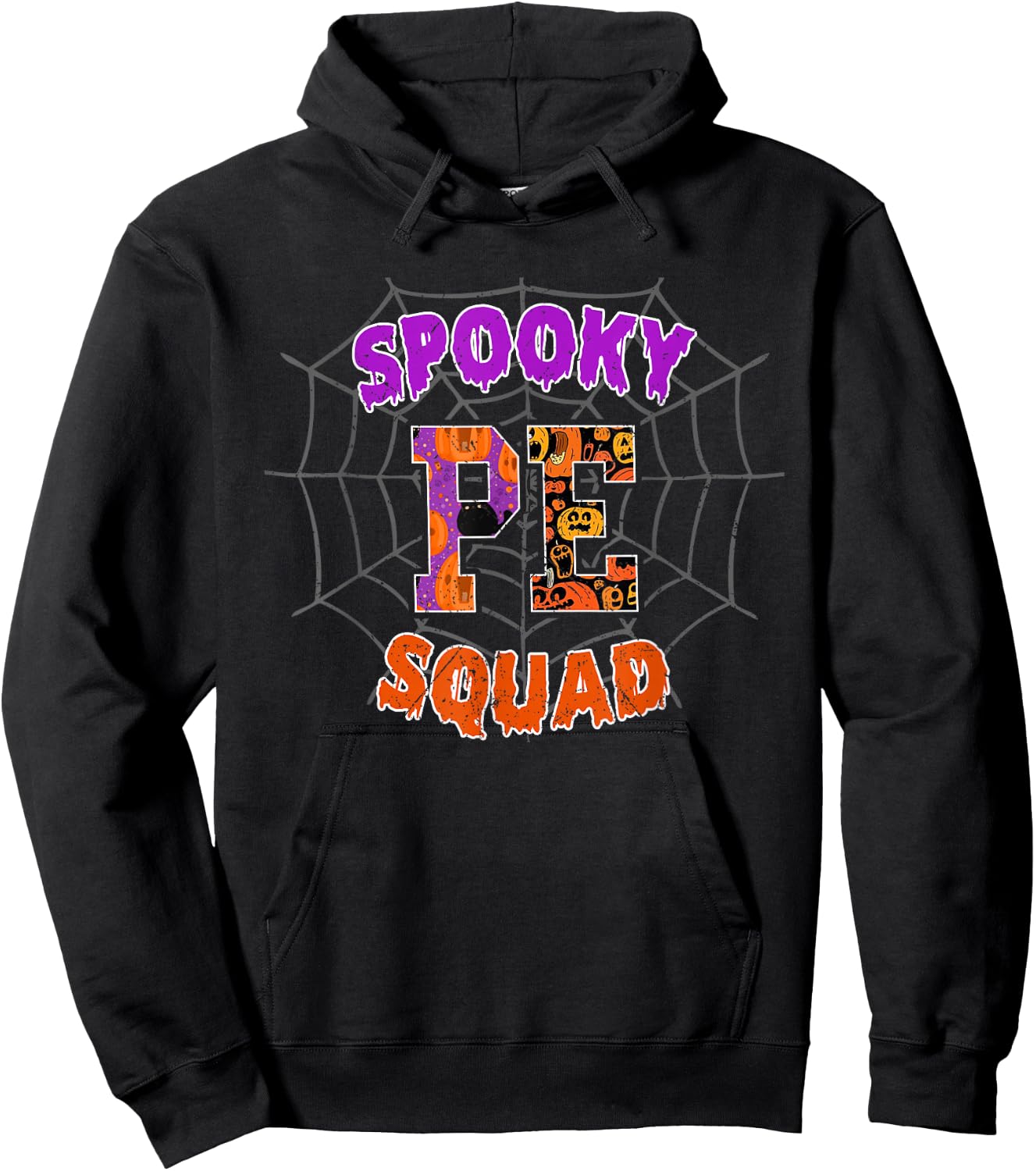 PE Squad Team PE Teacher Halloween Hoodie - Hoodie | Black